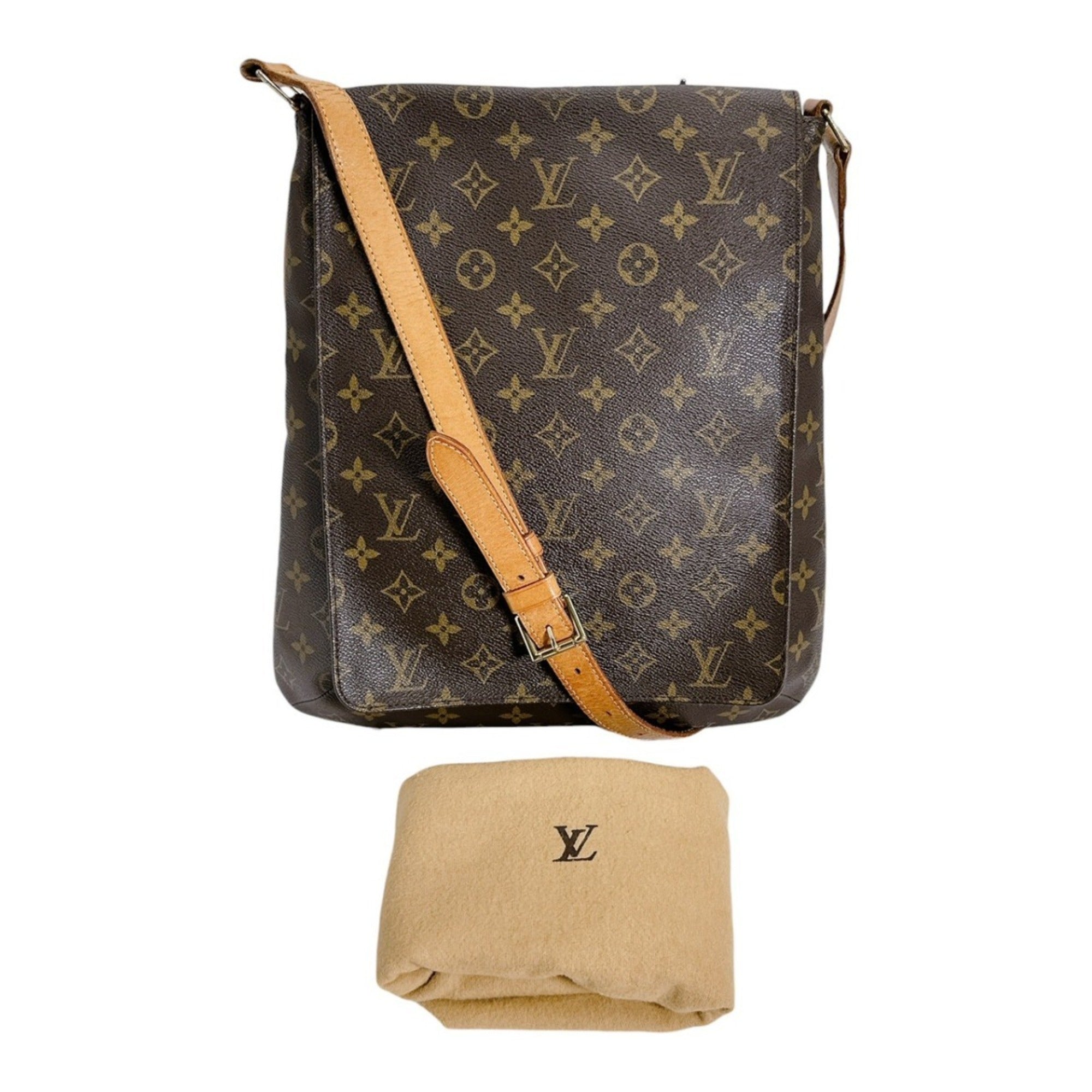 Louis Vuitton Brown Monogram Canvas Shoulder Bag (Pre-Owned)