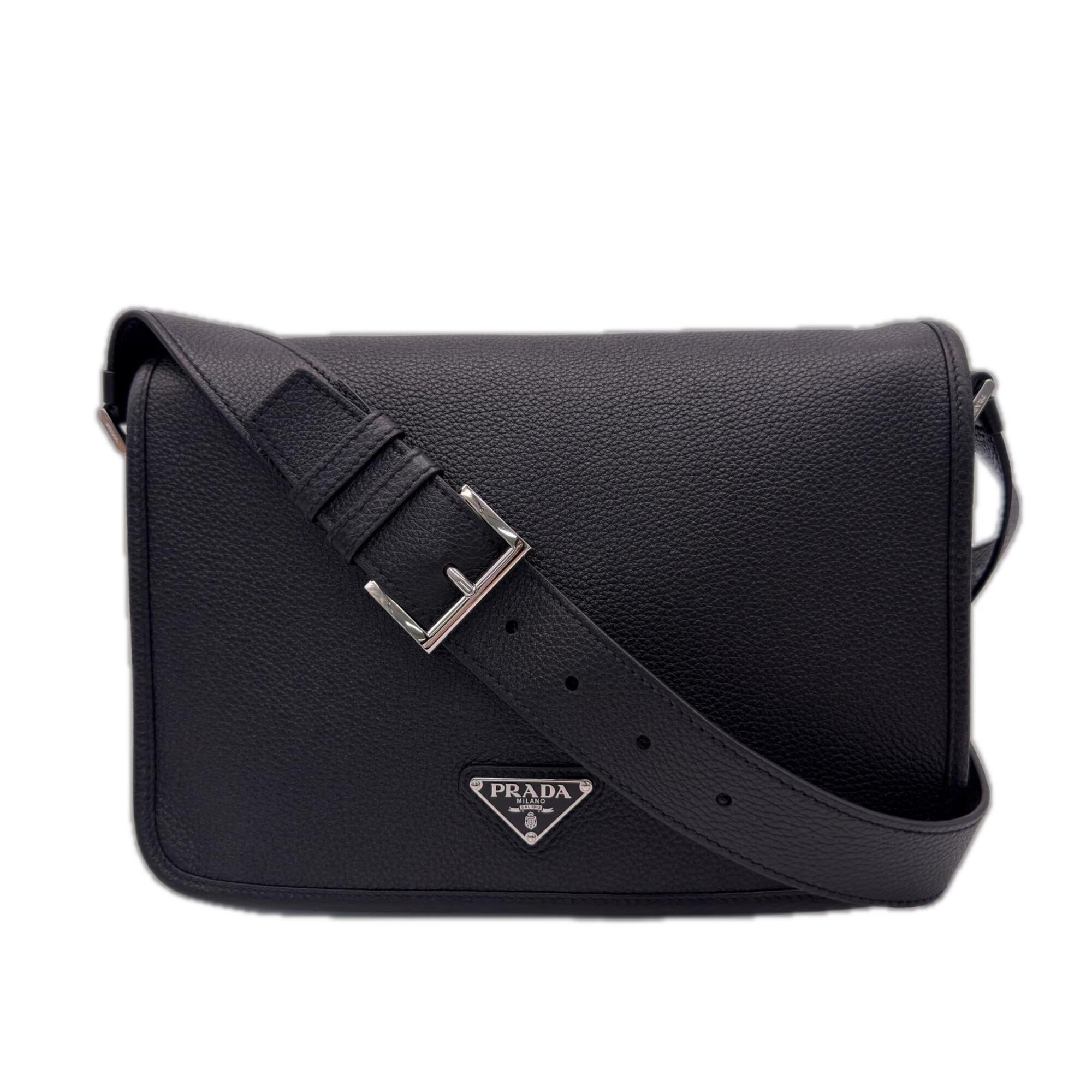 Prada Black Leather Shoulder Bag (Pre-Owned)