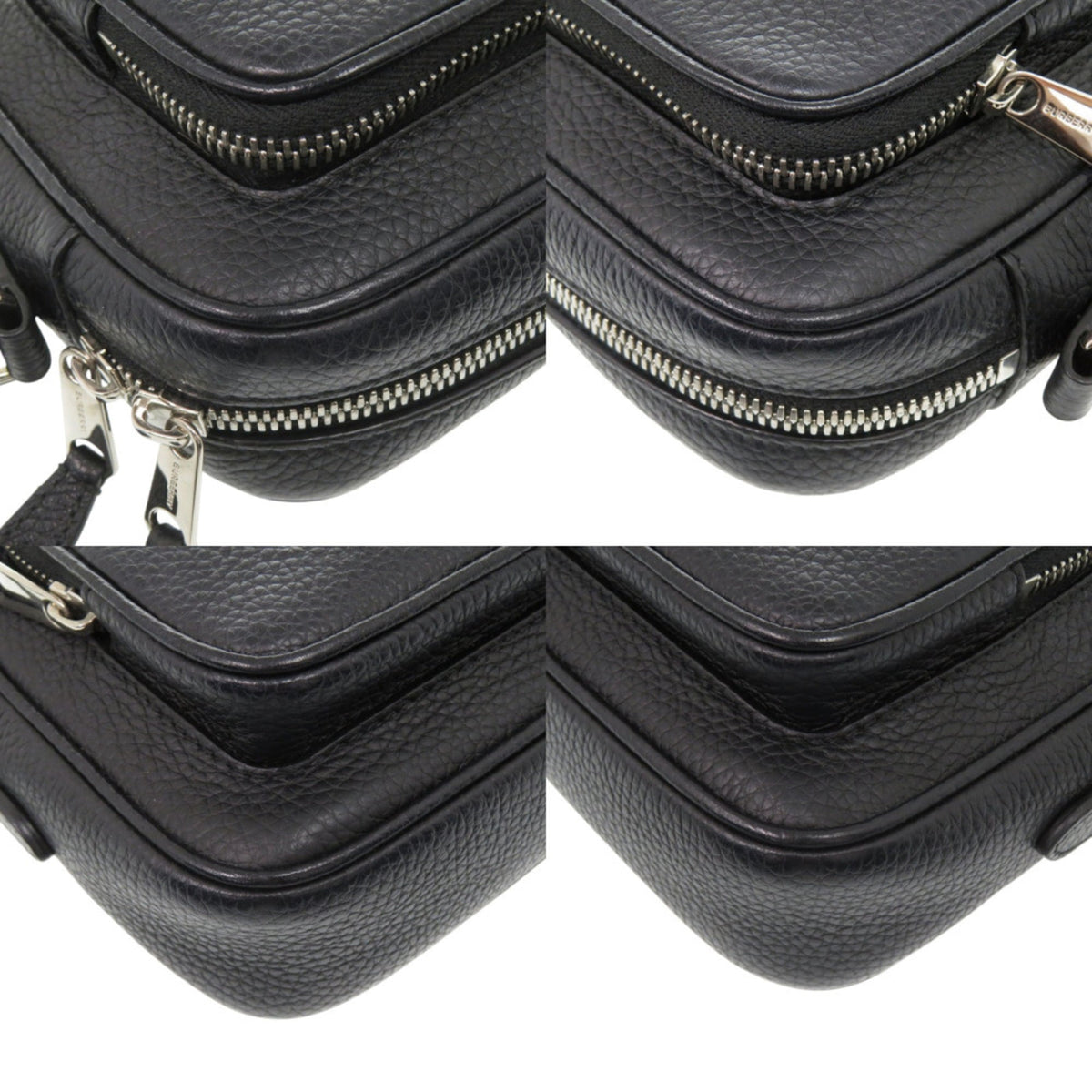 Burberry Black Leather Shoulder Bag (Pre-Owned)