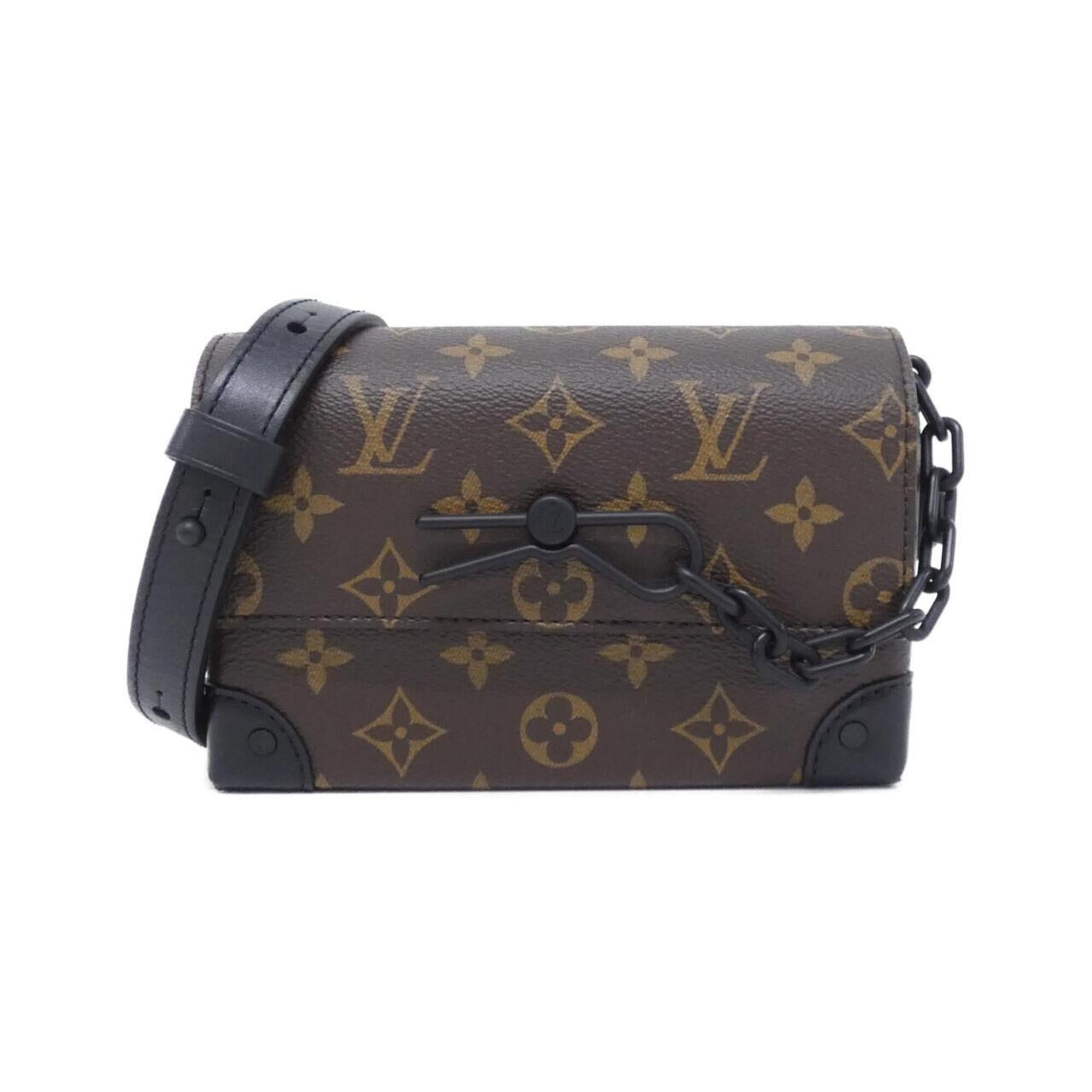 Louis Vuitton Black Marron Coated Canvas Shoulder Bag (Pre-Owned)