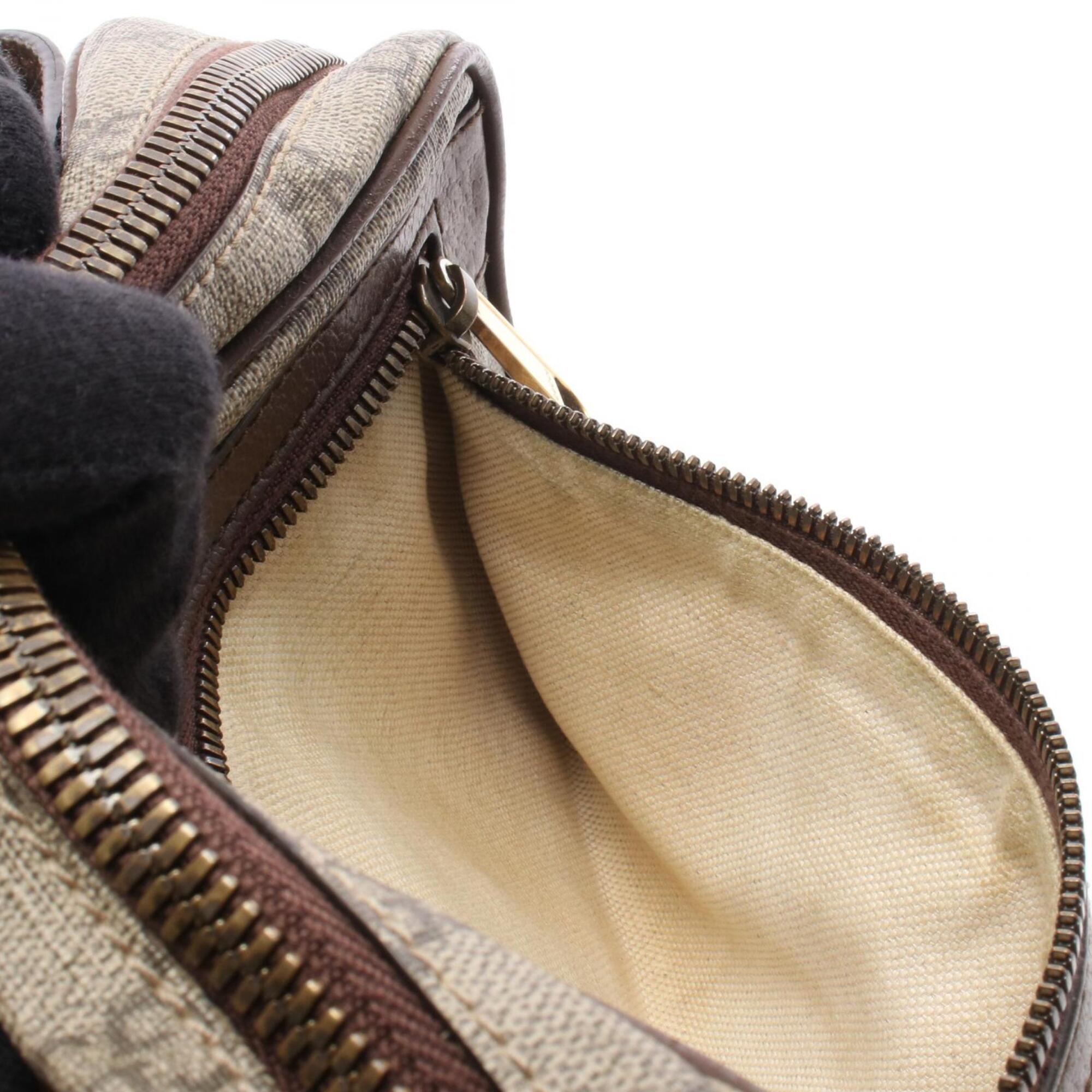 Gucci Beige Brown Gg Supreme Fanny Pack Handbag (Pre-Owned)