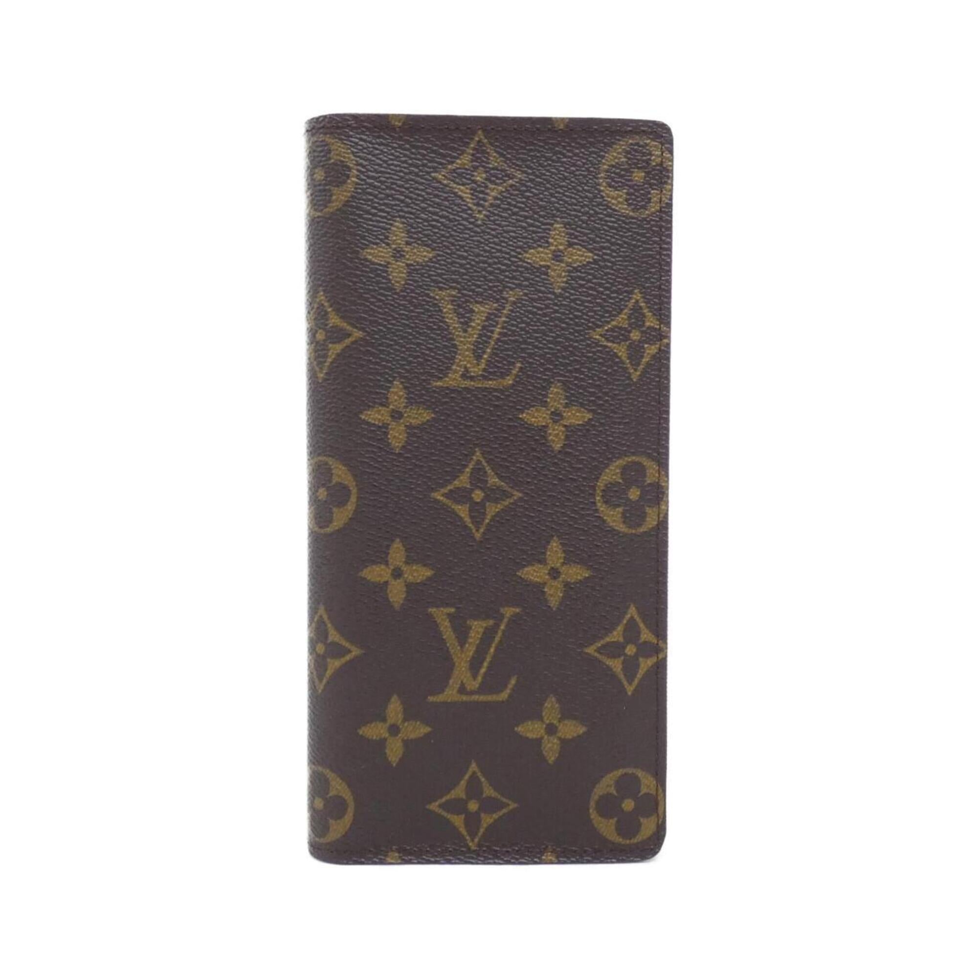 Louis Vuitton Brown Coated Canvas Long Wallet (Bi-Fold) (Pre-Owned)
