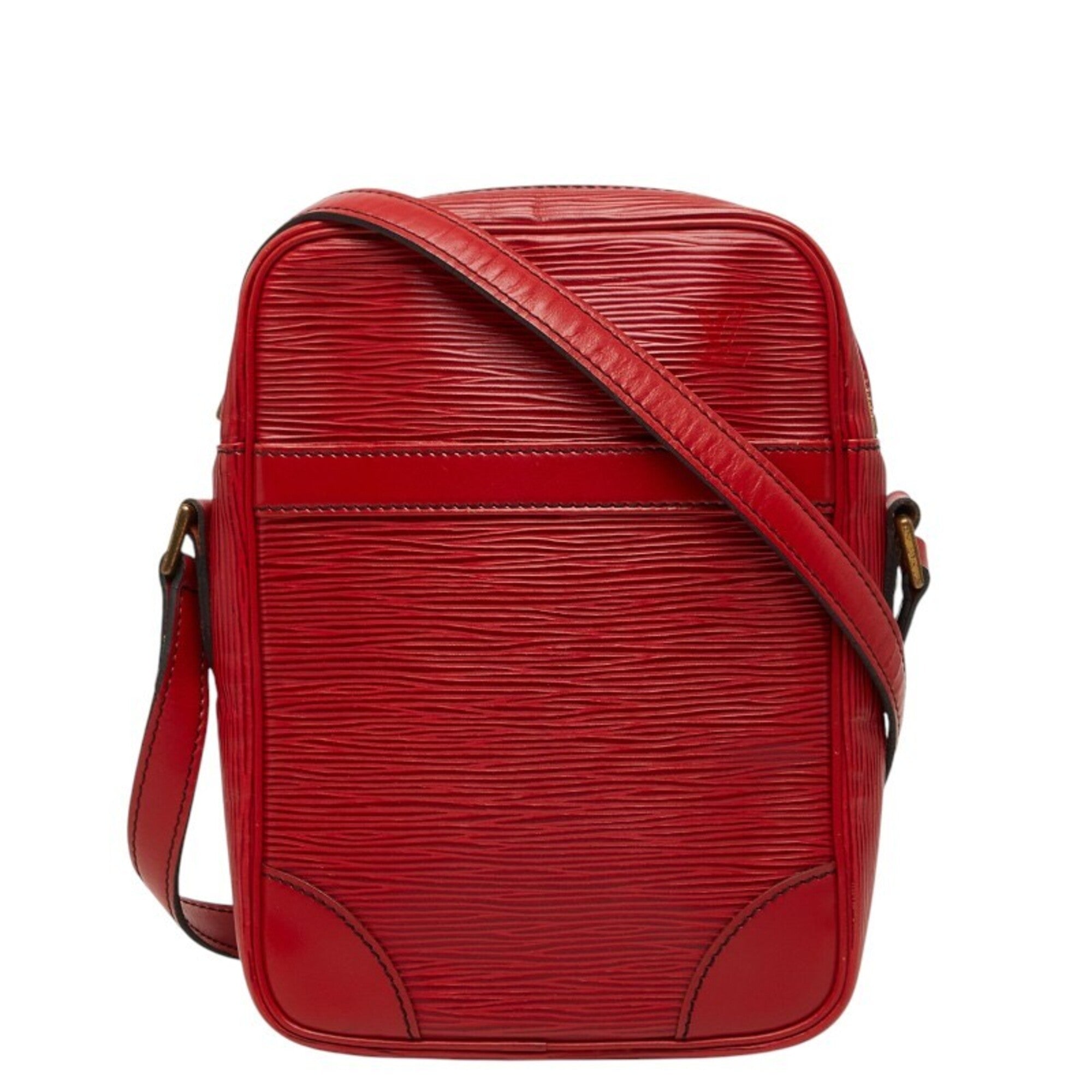Louis Vuitton Castilian Red Leather Shoulder Bag (Pre-Owned)