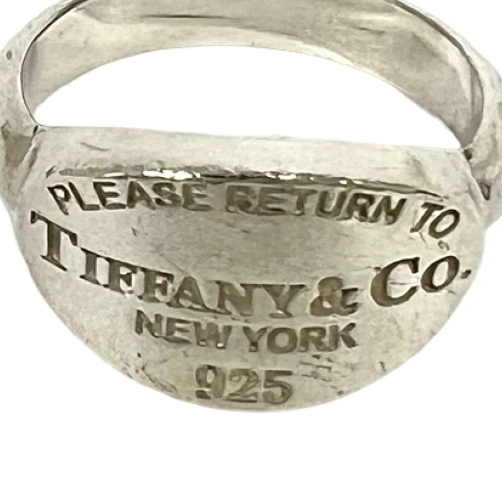 Tiffany Silver Silver 925 Band Ring (Pre-Owned)