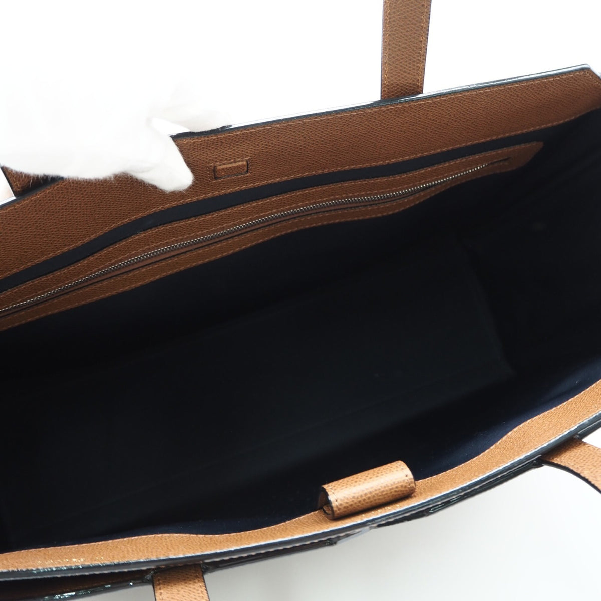 Valextra Brown Leather Handbag Shopping Bag (Pre-Owned)
