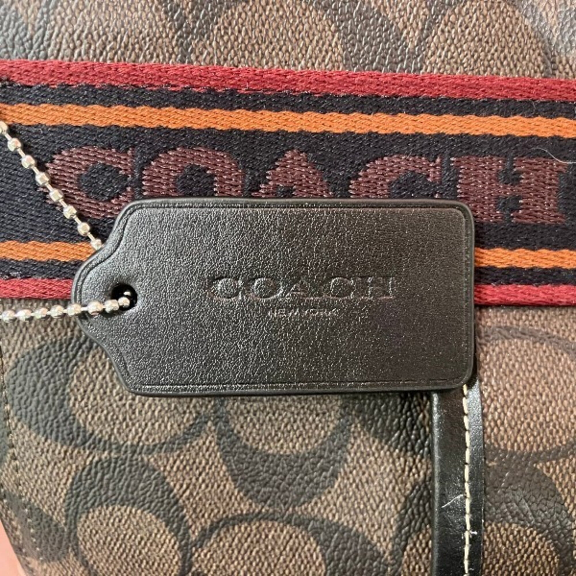 Coach Brown Pvc Tote Bag (Pre-Owned)