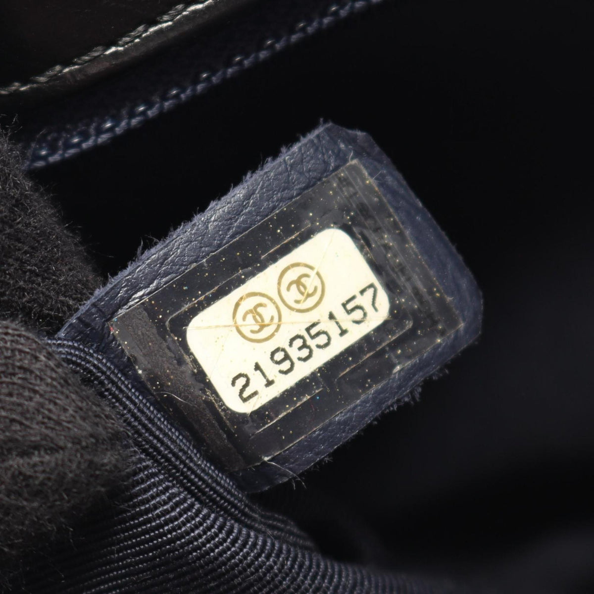Chanel Black Navy Red Color Leather Shoulder Bag (Pre-Owned)
