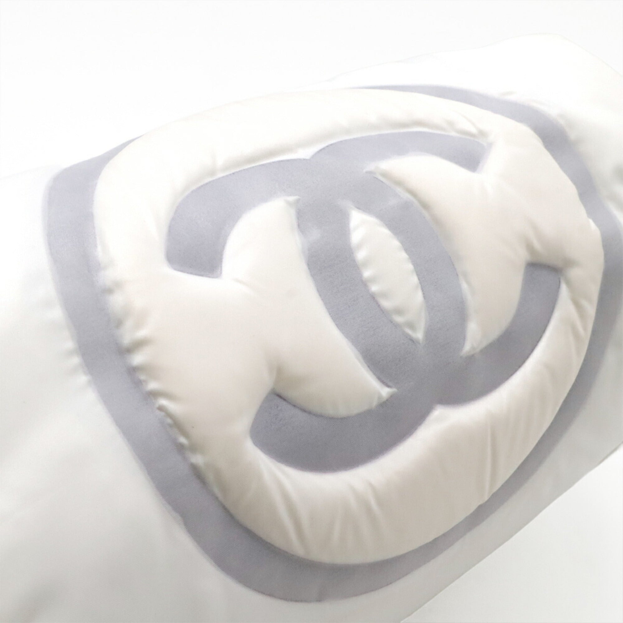 Chanel Gray White Yellow Nylon Pouch Sling Bag (Pre-Owned)