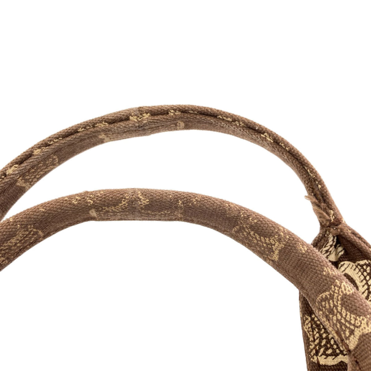 Celine Brown Canvas Handbag (Pre-Owned)