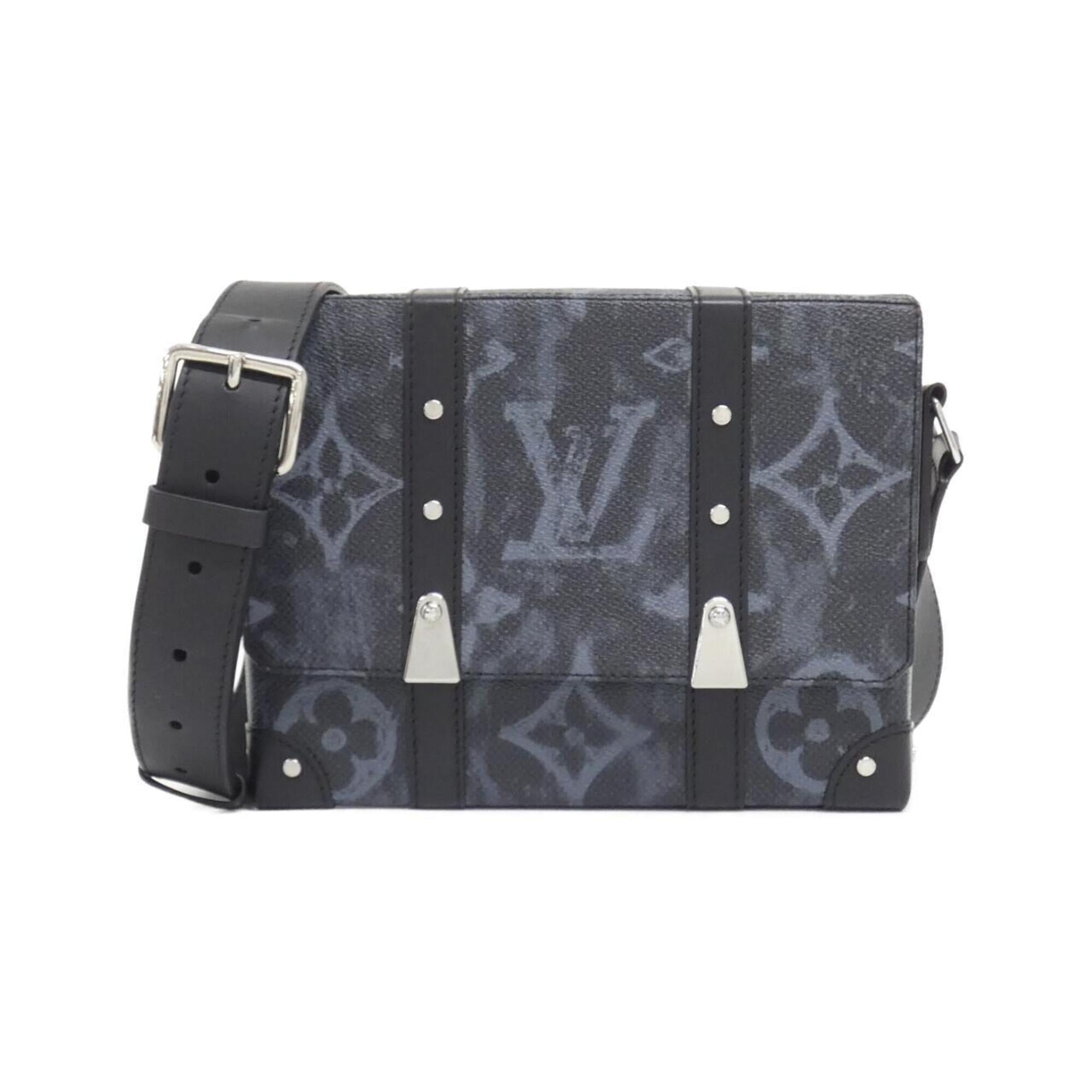 Louis Vuitton Black Noir Coated Canvas Shoulder Bag (Pre-Owned)