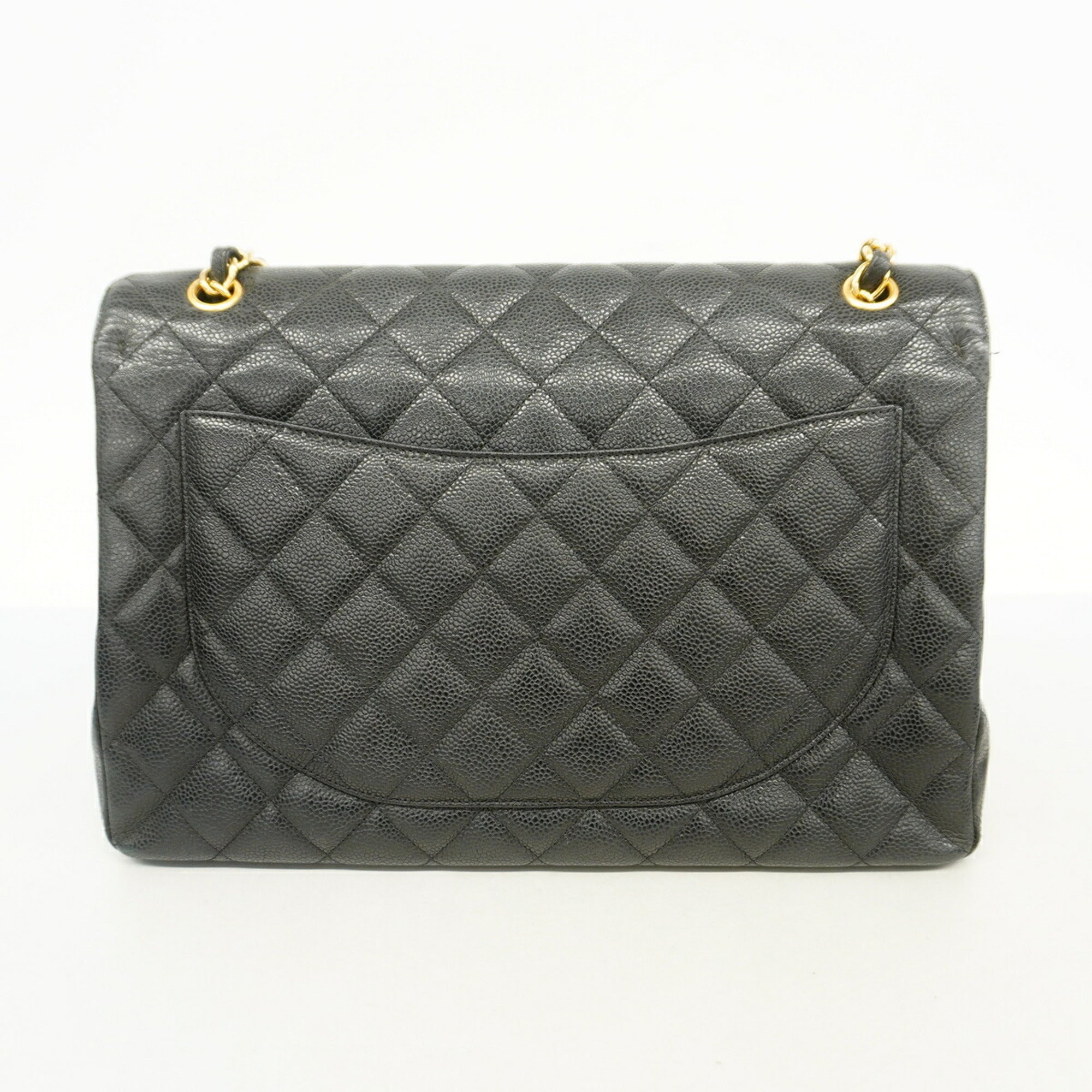 Chanel Brown Grained Calfskin Shoulder Bag (Pre-Owned)