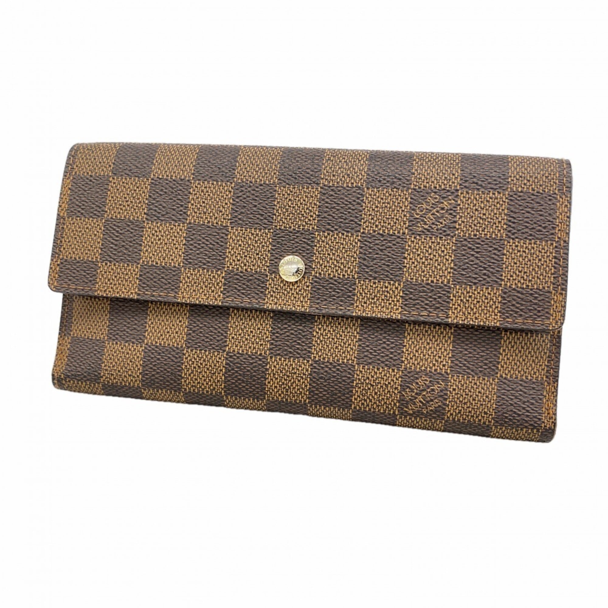 Louis Vuitton Ebene Long Wallet (Tri-Fold) (Pre-Owned)