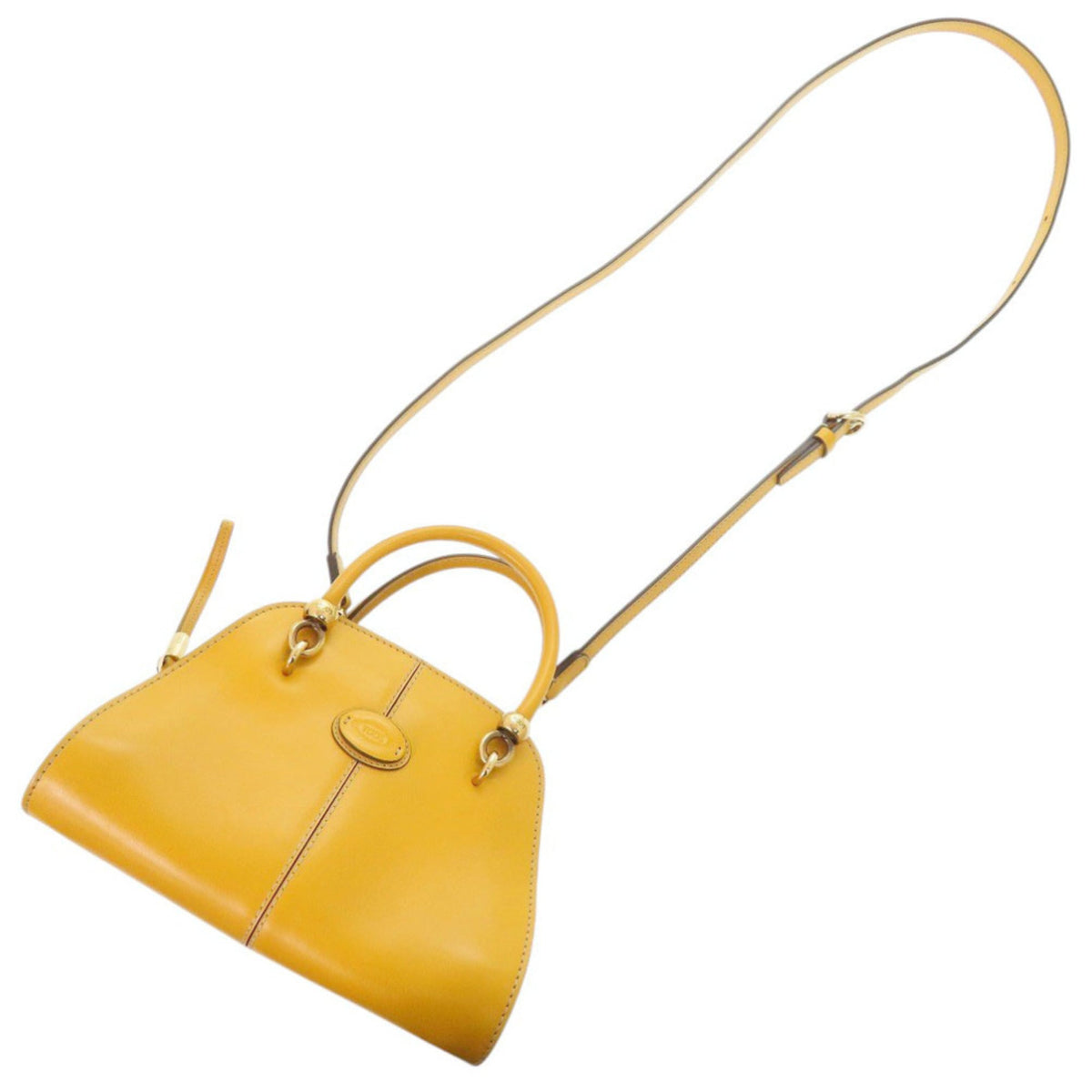 Tod's Yellow Leather Handbag (Pre-Owned)