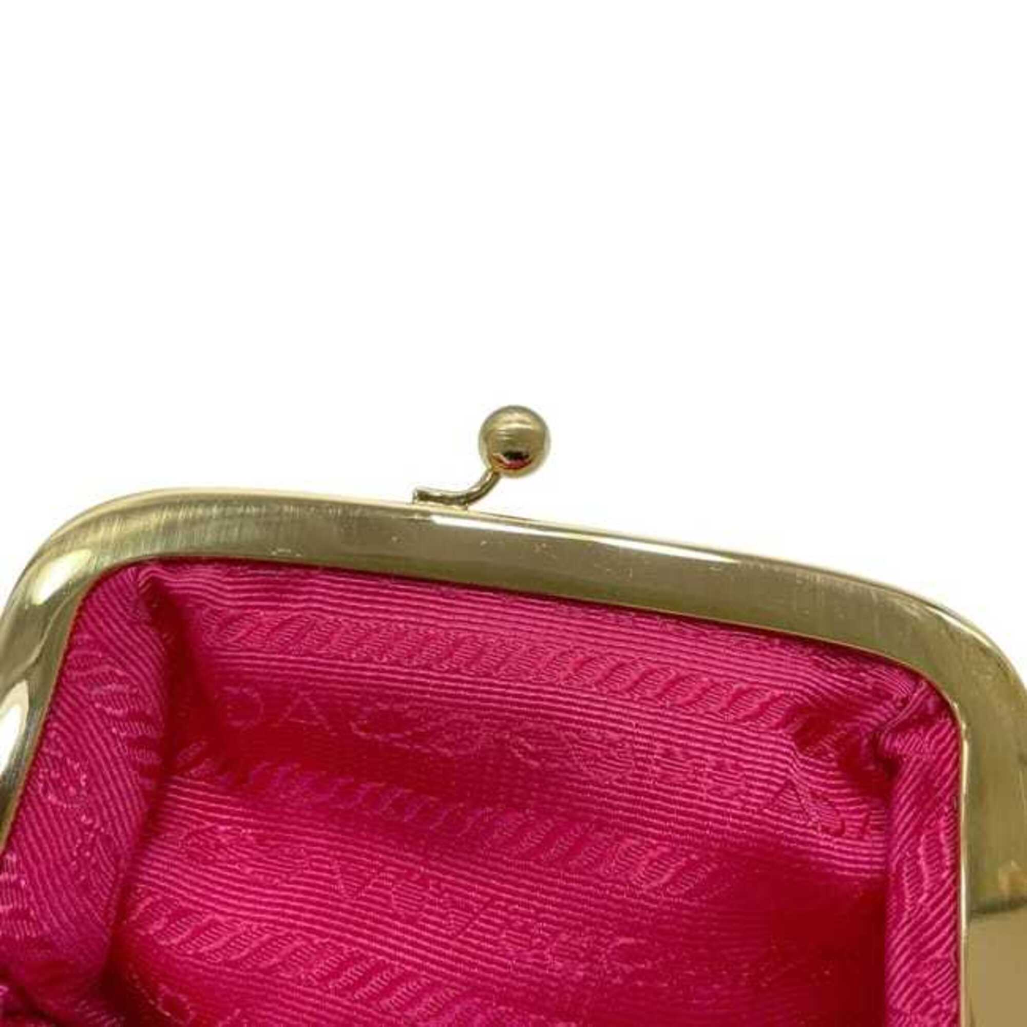 Prada Pink Nylon Coin Purse/Coin Case (Pre-Owned)
