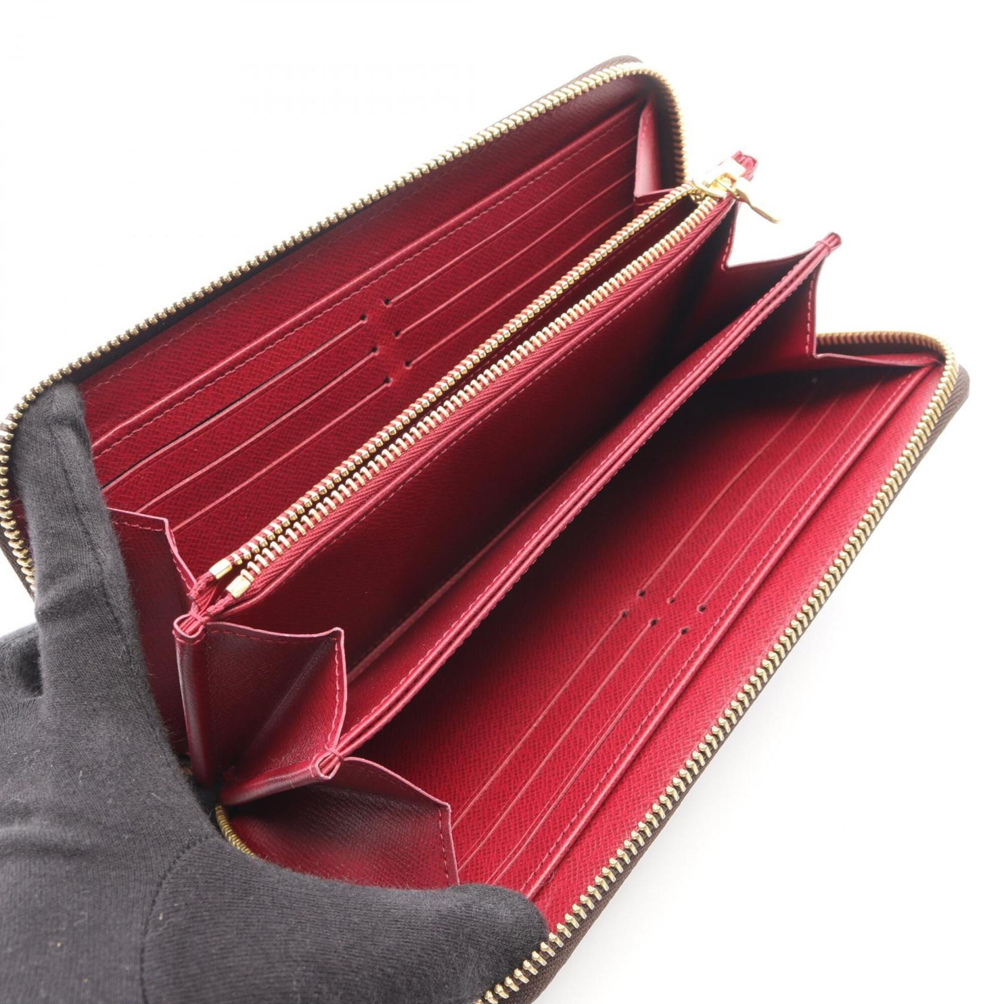Louis Vuitton Brown Pink Monogram Long Wallet (Bi-Fold) (Pre-Owned)