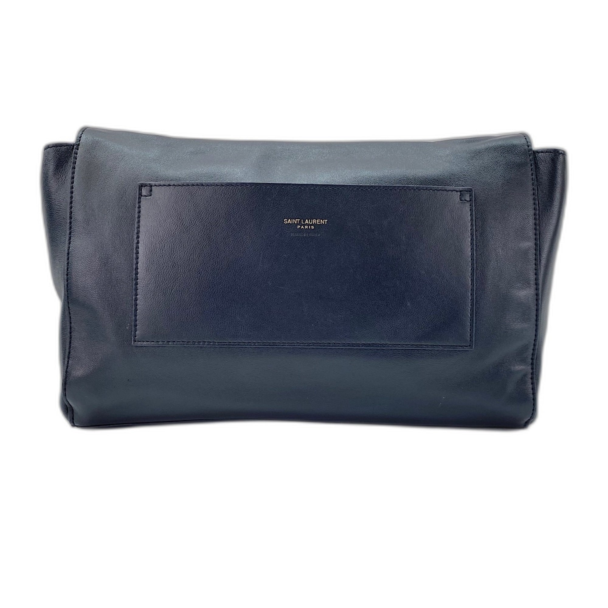Yves Saint Laurent Black Leather Shoulder Bag (Pre-Owned)