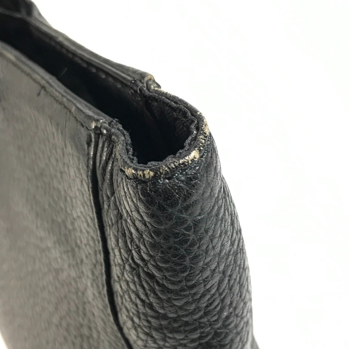 Versace Black Leather Shoulder Bag Tote Bag (Pre-Owned)
