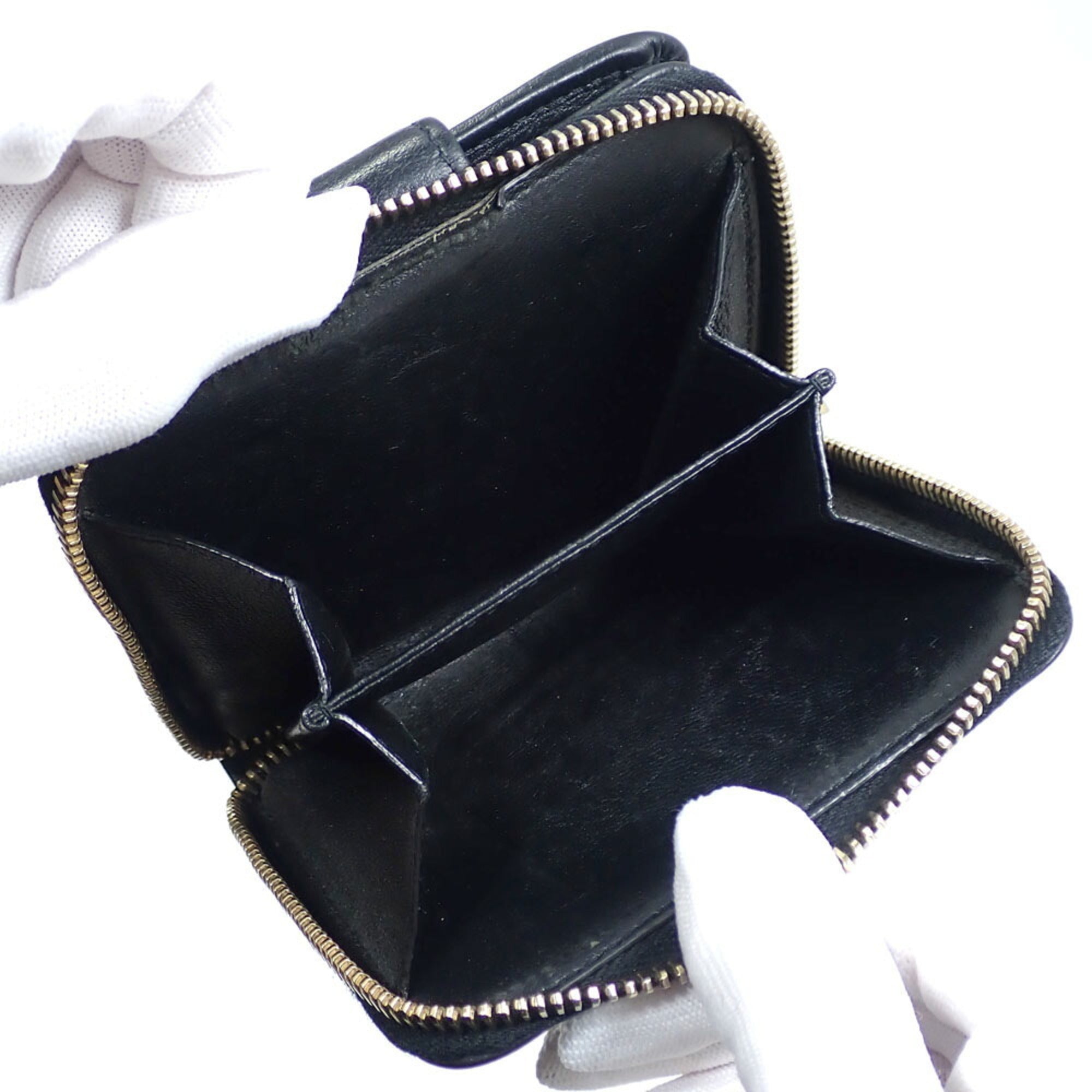 Saint Laurent Black Leather Wallet (Bi-Fold) (Pre-Owned)