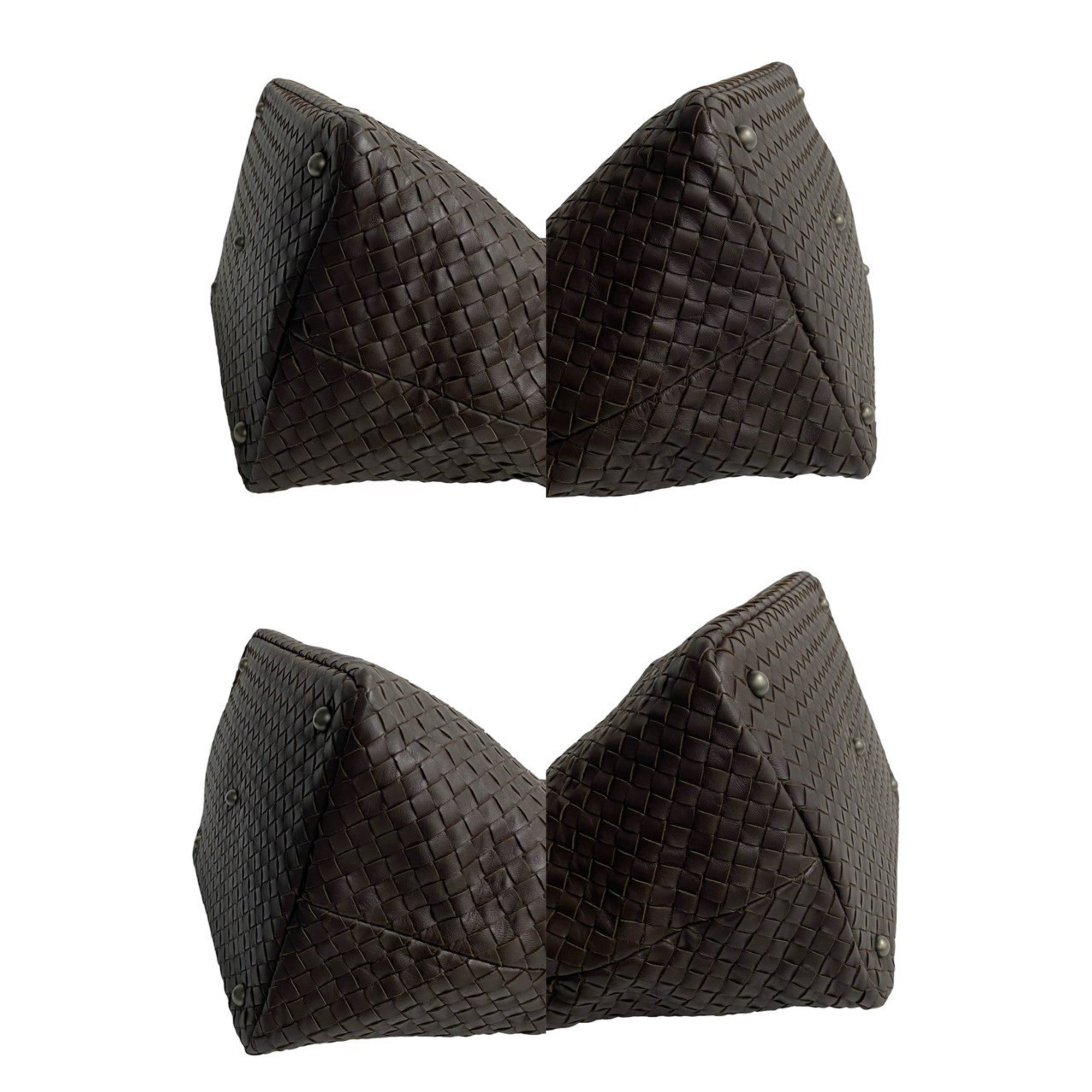 Bottega Veneta Brown Leather Handbag Tote Bag (Pre-Owned)