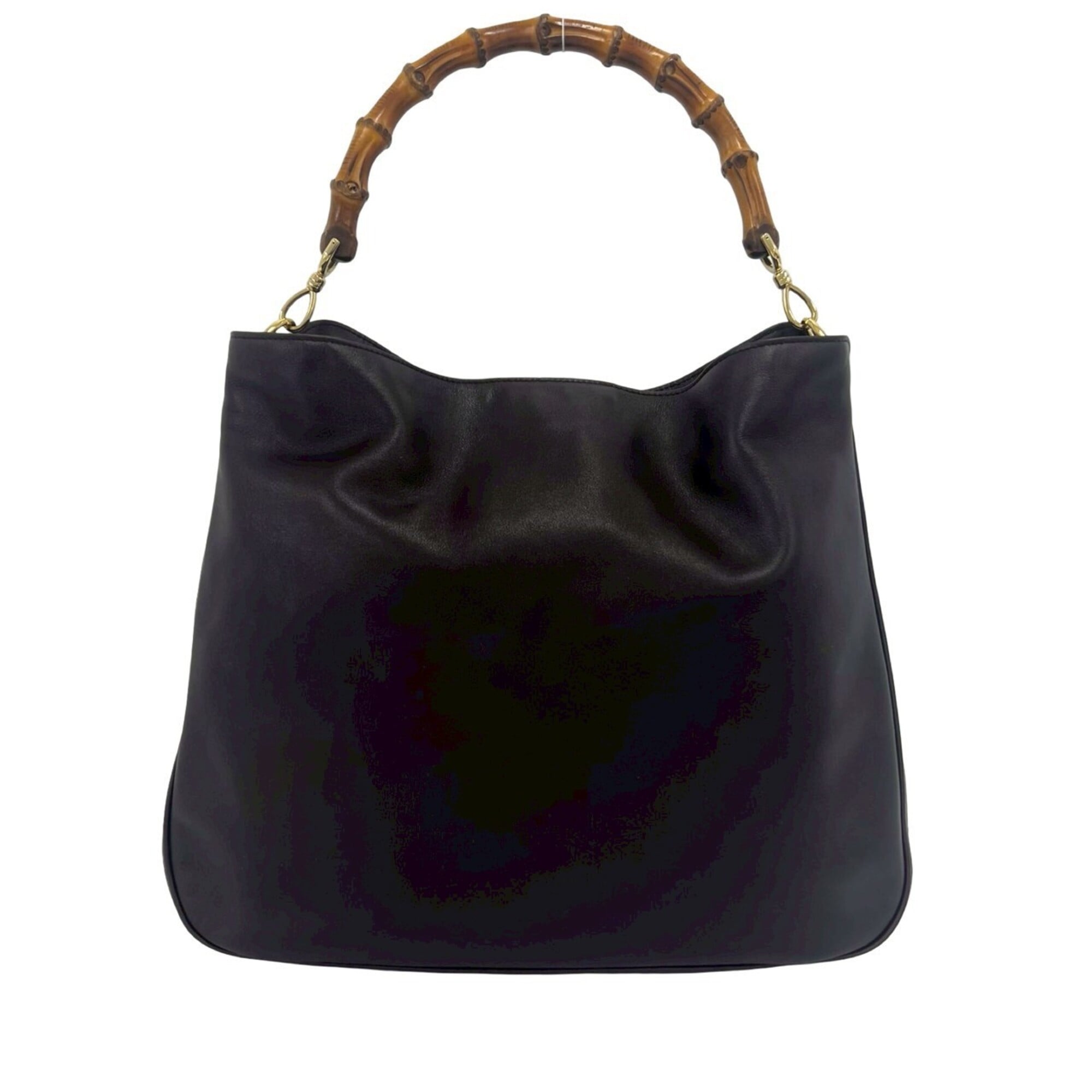 Gucci Brown Leather Handbag Shoulder Bag Tote Bag (Pre-Owned)