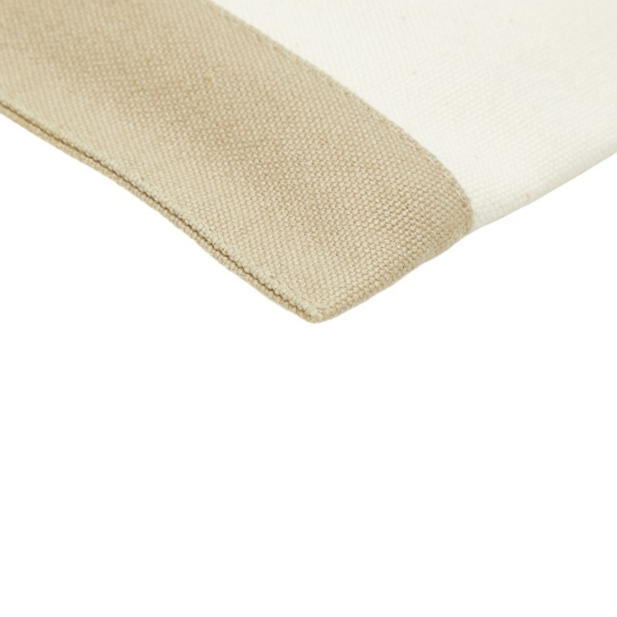 Hermes Beige Ivory Canvas Clutch Bag (Pre-Owned)