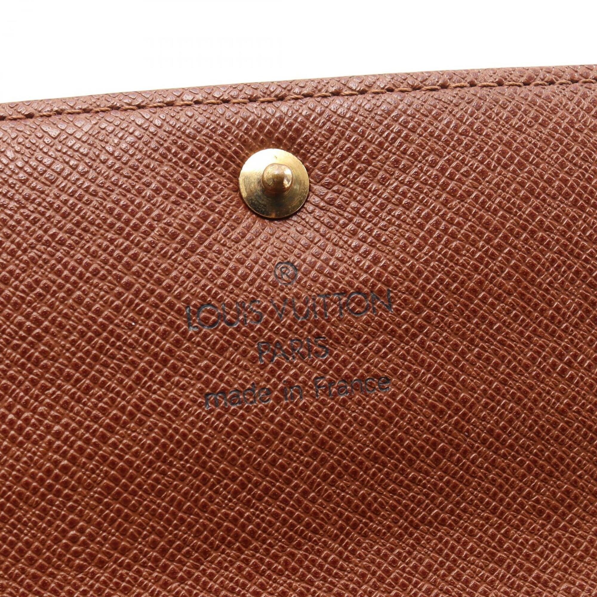 Louis Vuitton Brown Pvc Long Wallet (Bi-Fold) (Pre-Owned)