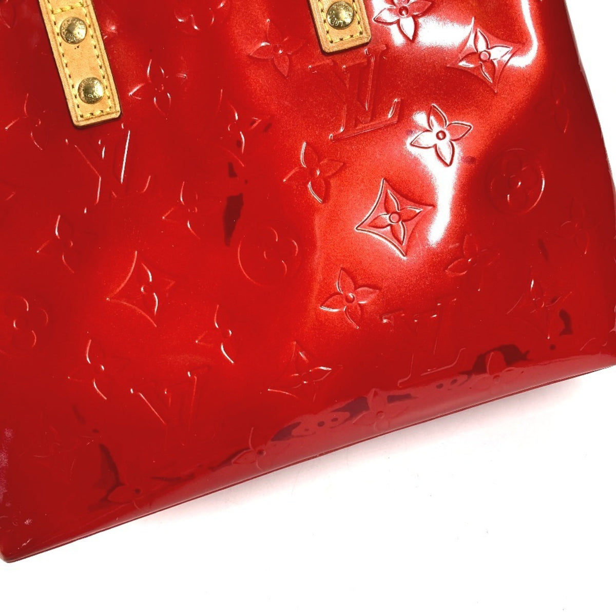 Louis Vuitton Pomme D'amour Red Color Monogram Vernis Handbag (Pre-Owned)