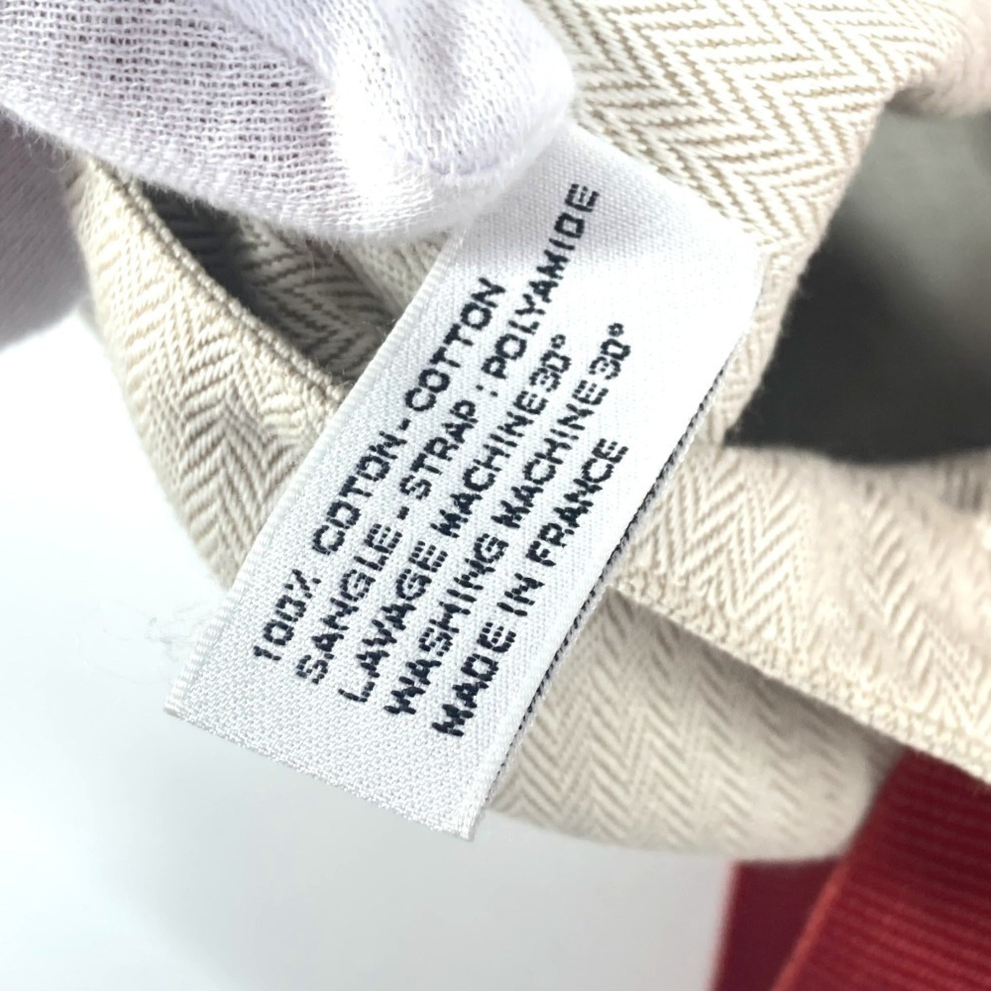 Hermes Beige Canvas Shoulder Bag (Pre-Owned)