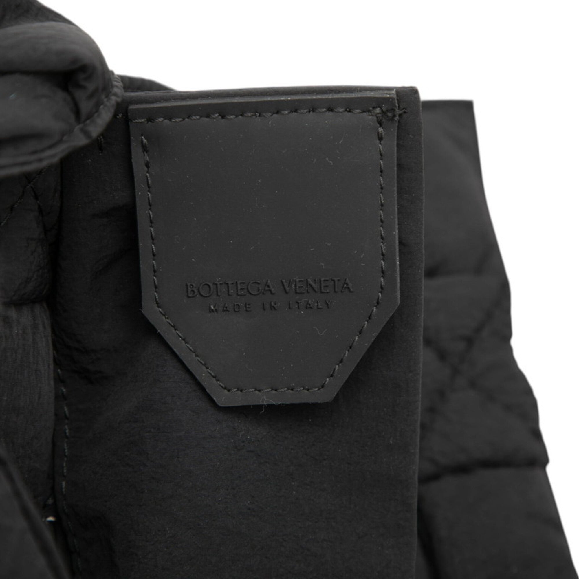 Bottega Veneta Black Nylon Shoulder Bag (Pre-Owned)