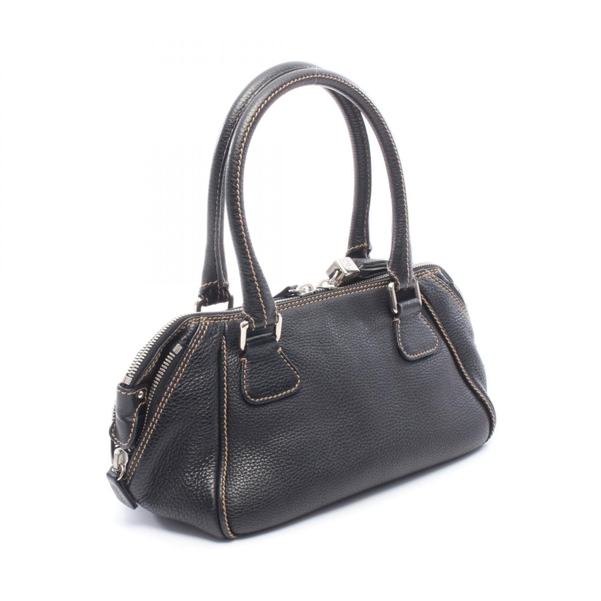 Chanel Black Leather Handbag (Pre-Owned)