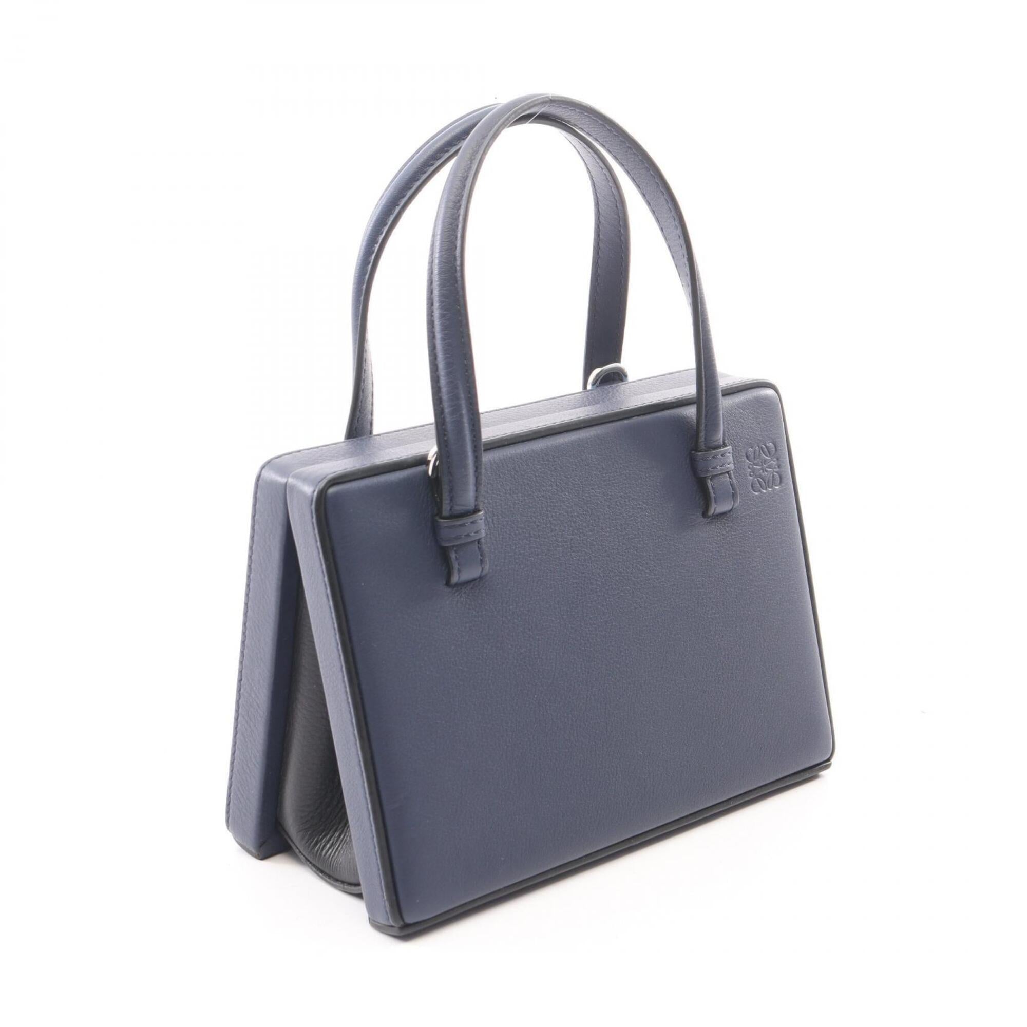 Loewe Multi-Color Navy Leather Handbag (Pre-Owned)