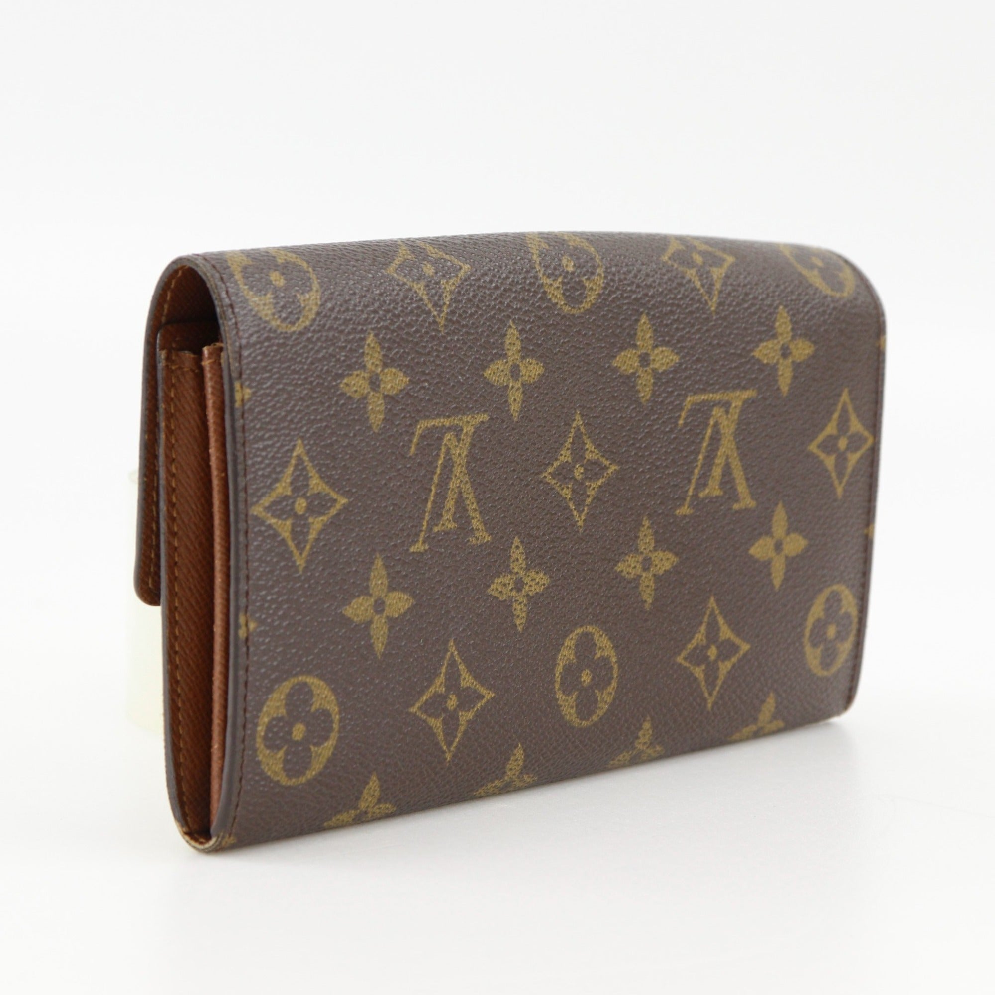 Louis Vuitton Monogram Brown Monogram Long Wallet (Bi-Fold) (Pre-Owned)