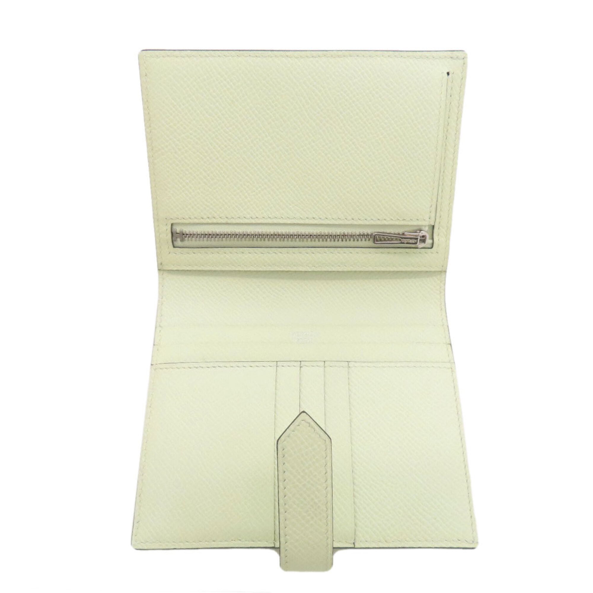 Hermes Pale Green Epsom Leather Wallet (Bi-Fold) (Pre-Owned)