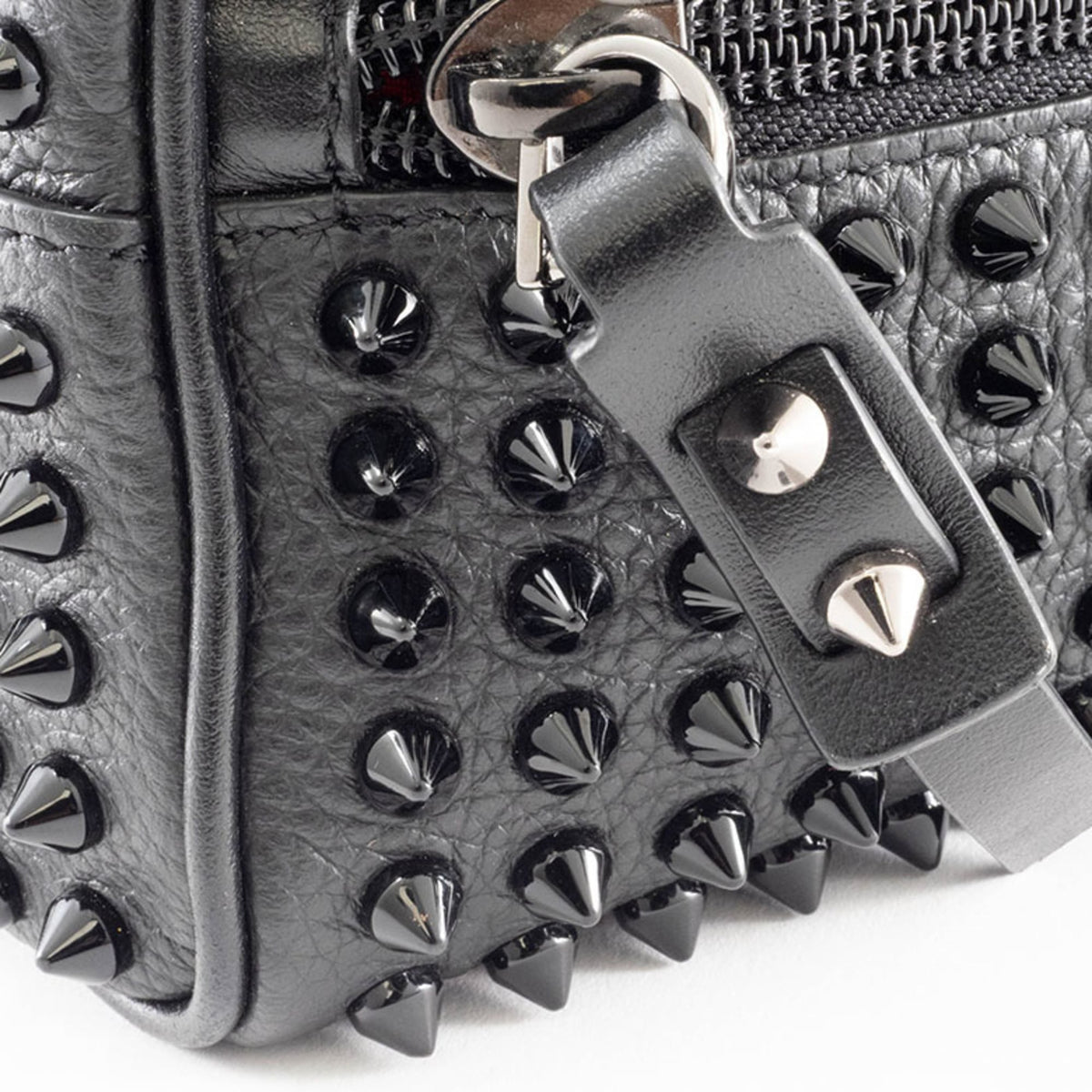 Christian Louboutin Black Leather Clutch Bag (Pre-Owned)