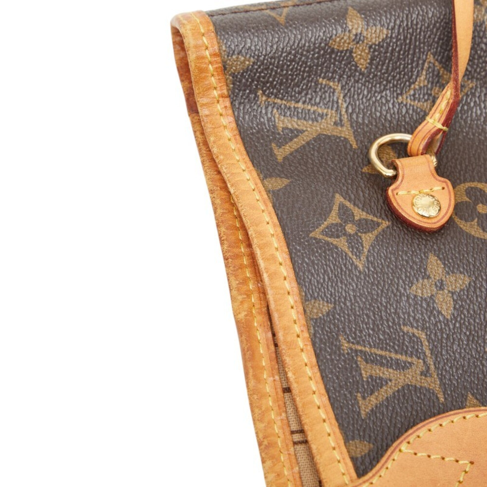 Louis Vuitton Brown Pvc Leather Shoulder Bag Tote Bag (Pre-Owned)