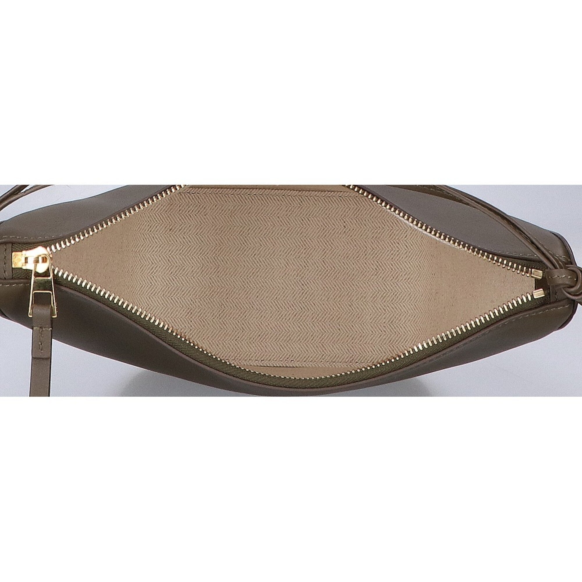 Loewe Dark Khaki Green Leather Shoulder Bag (Pre-Owned)