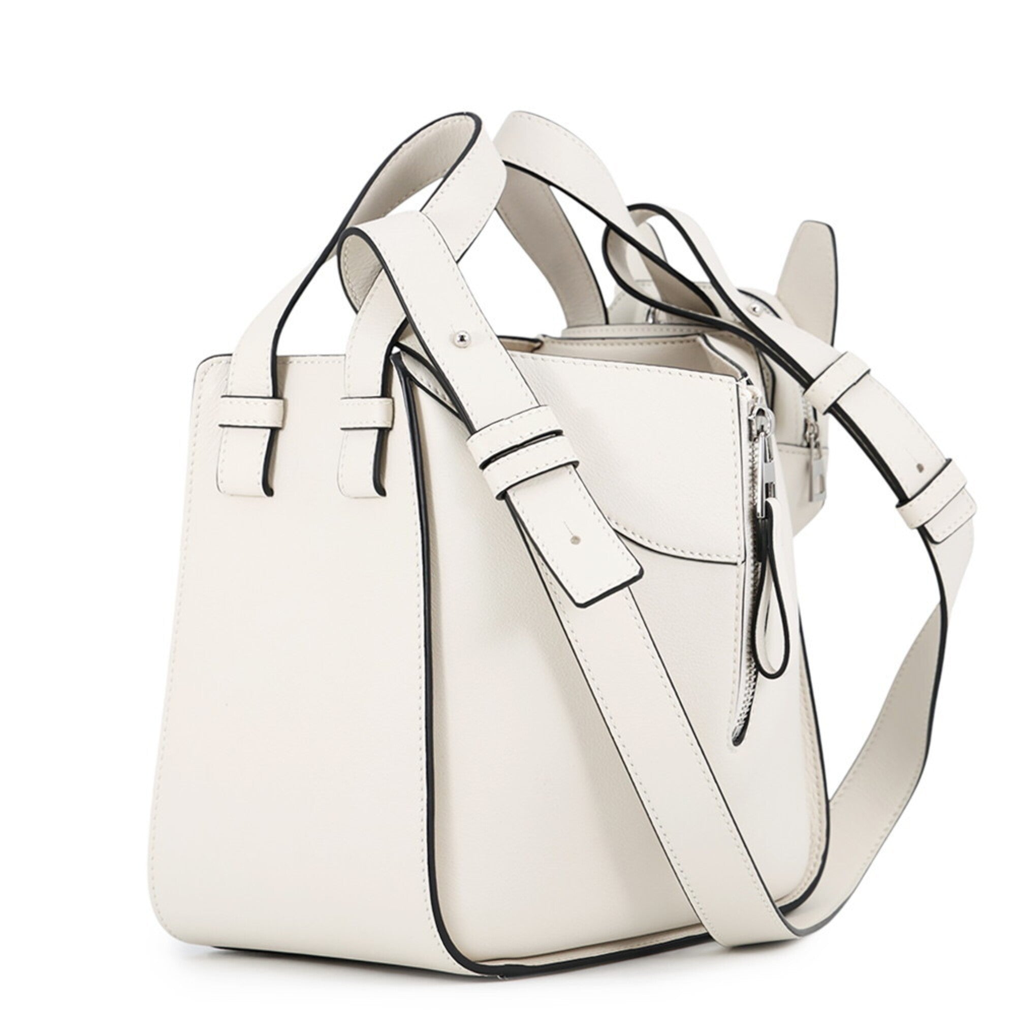Loewe Hammock White Leather Handbag (Pre-Owned)