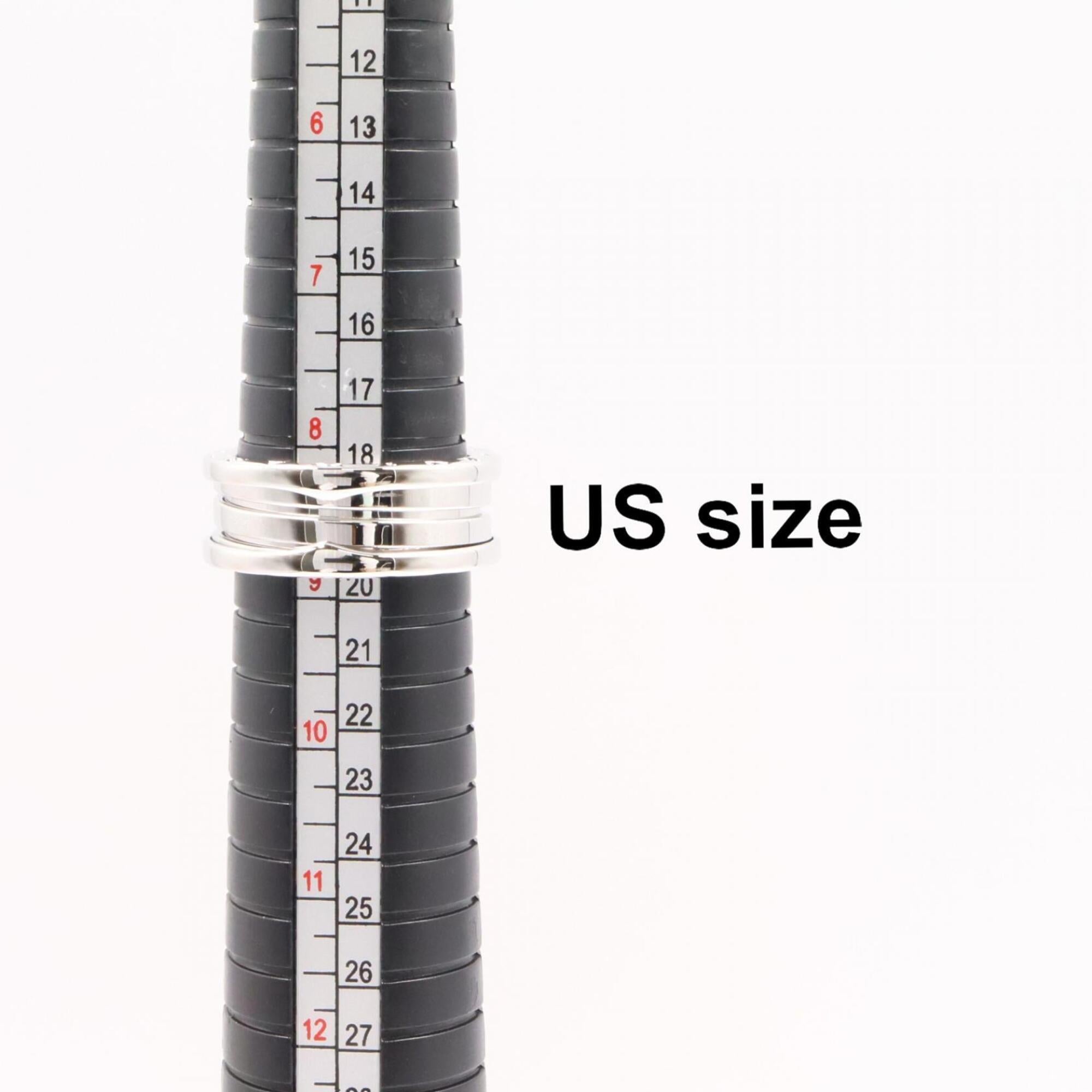 Bvlgari Silver White Gold (18K) Band Ring (Pre-Owned)