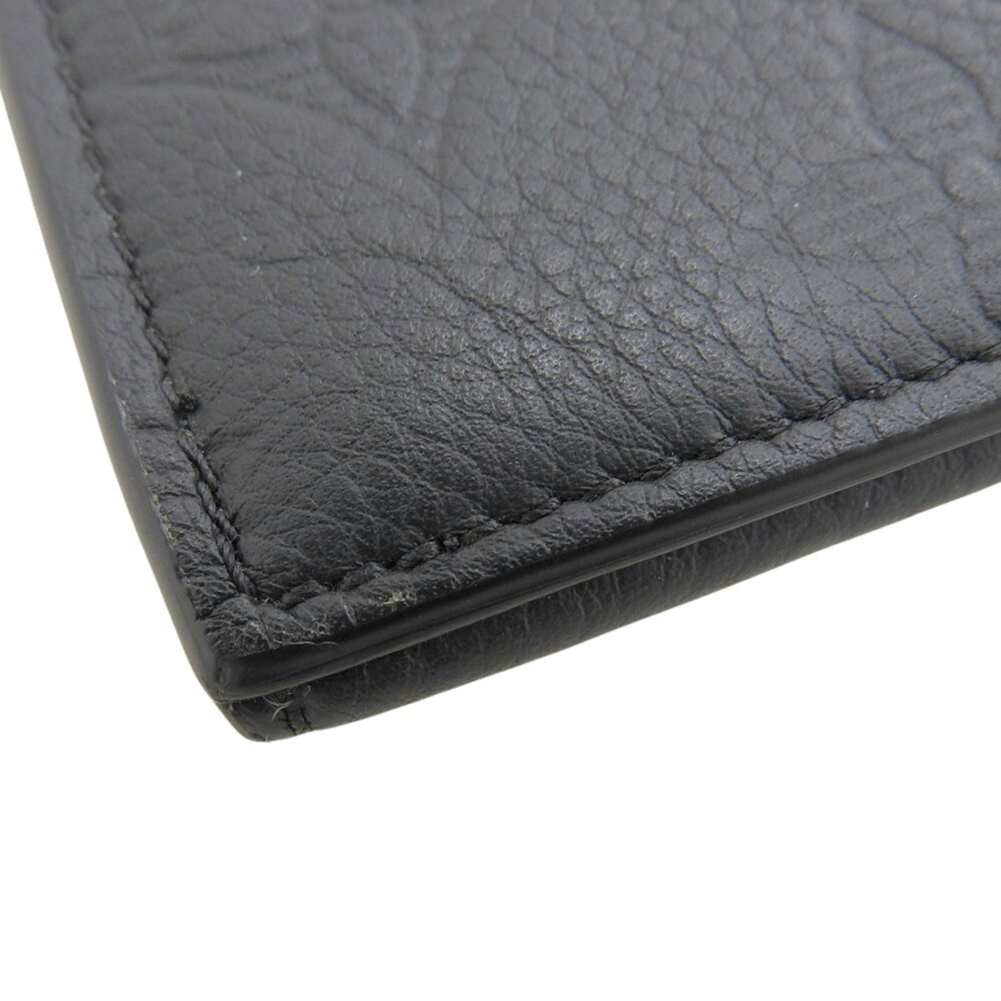 Louis Vuitton Black Noir Monogram Shadow Coin Purse/Coin Case (Pre-Owned)