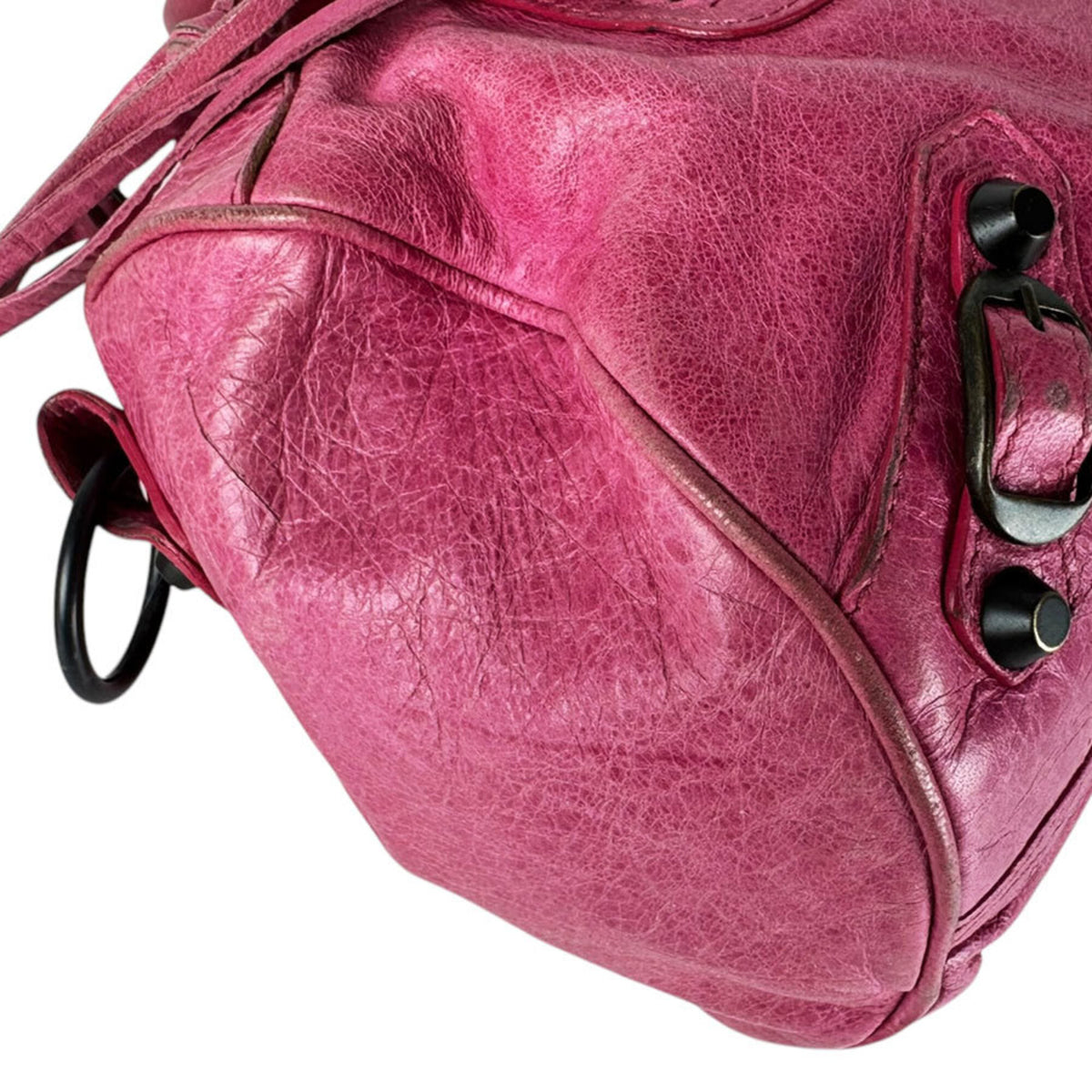 Balenciaga Pink Leather Handbag Shoulder Bag (Pre-Owned)