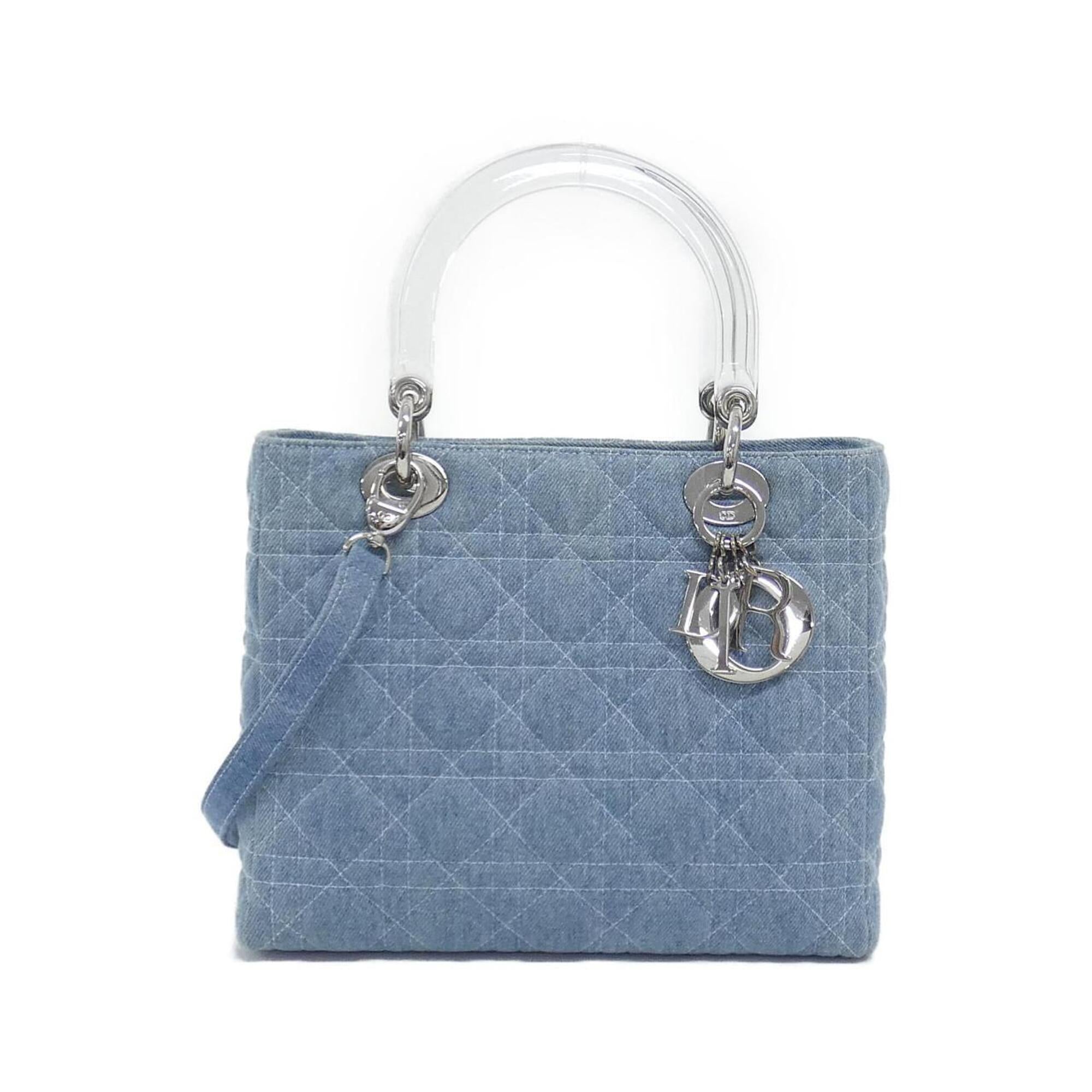 Christian Dior Light Blue Denim Handbag (Pre-Owned)