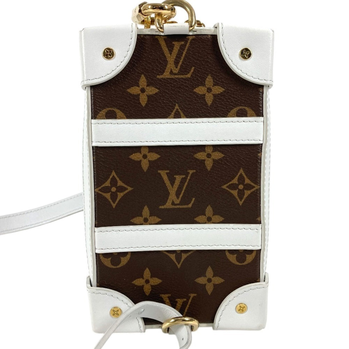 Louis Vuitton Brown Monogram White Monogram Leather Pochette Shoulder Bag (Pre-Owned)