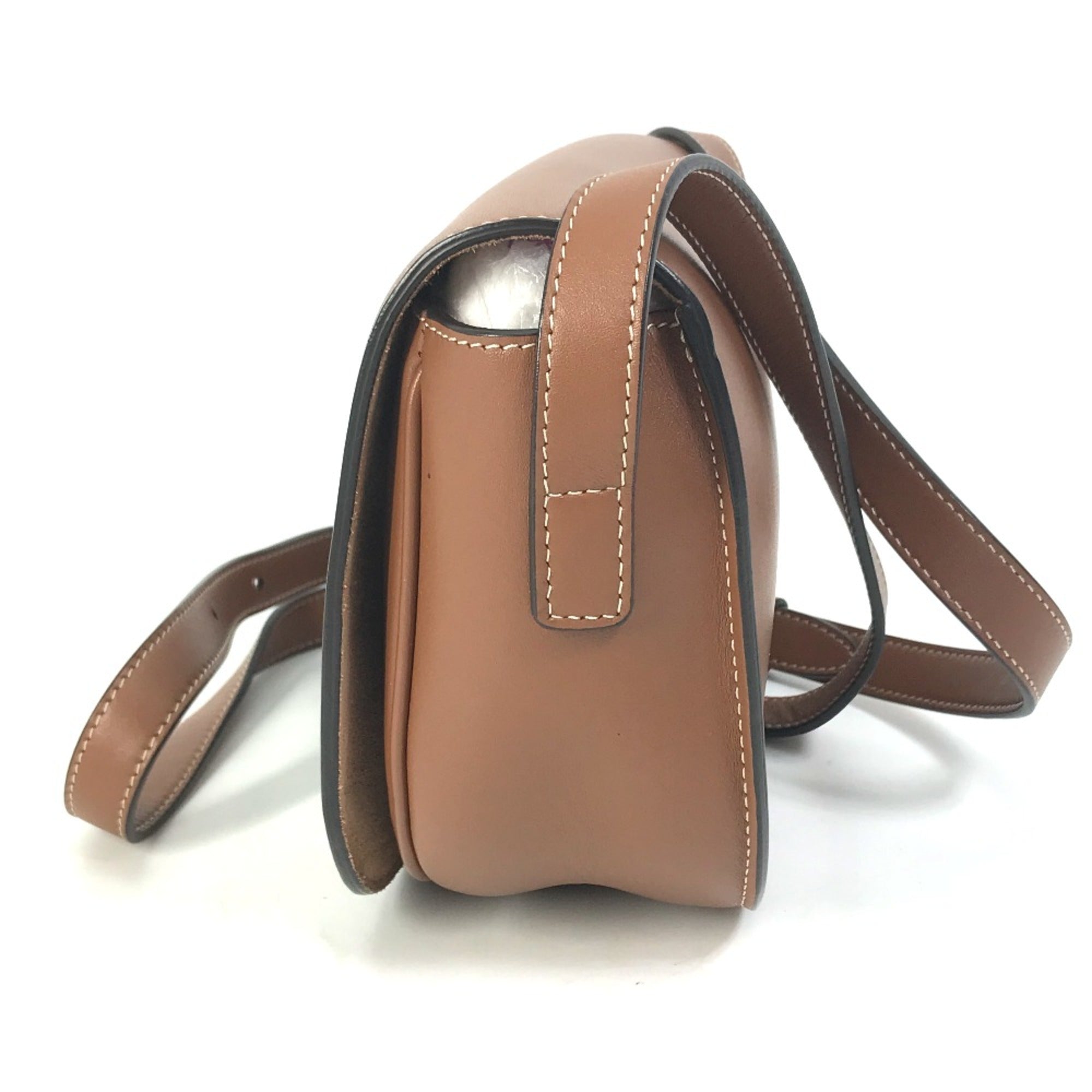 Celine Brown Leather Shoulder Bag (Pre-Owned)