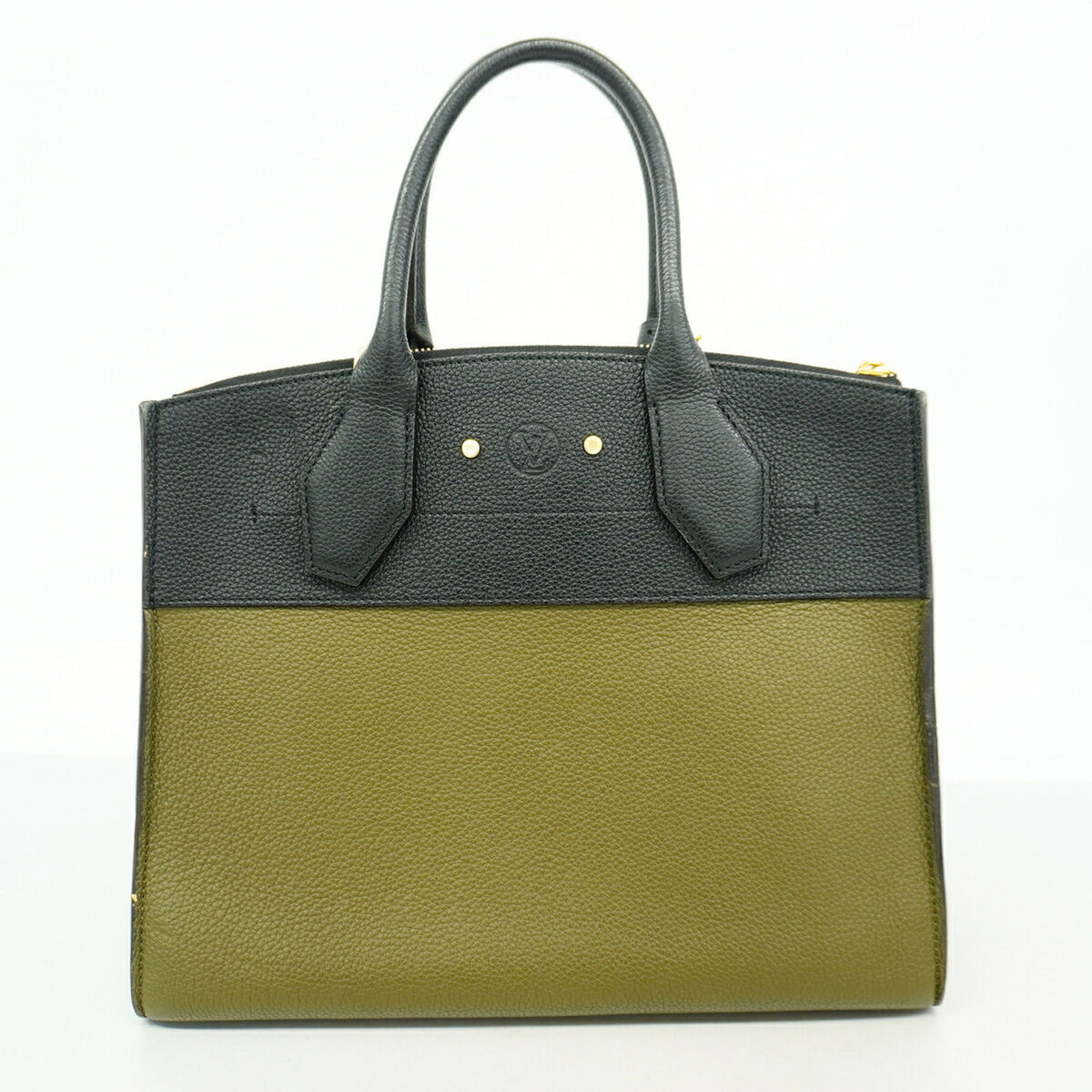 Louis Vuitton Khaki Noir Handbag (Pre-Owned)
