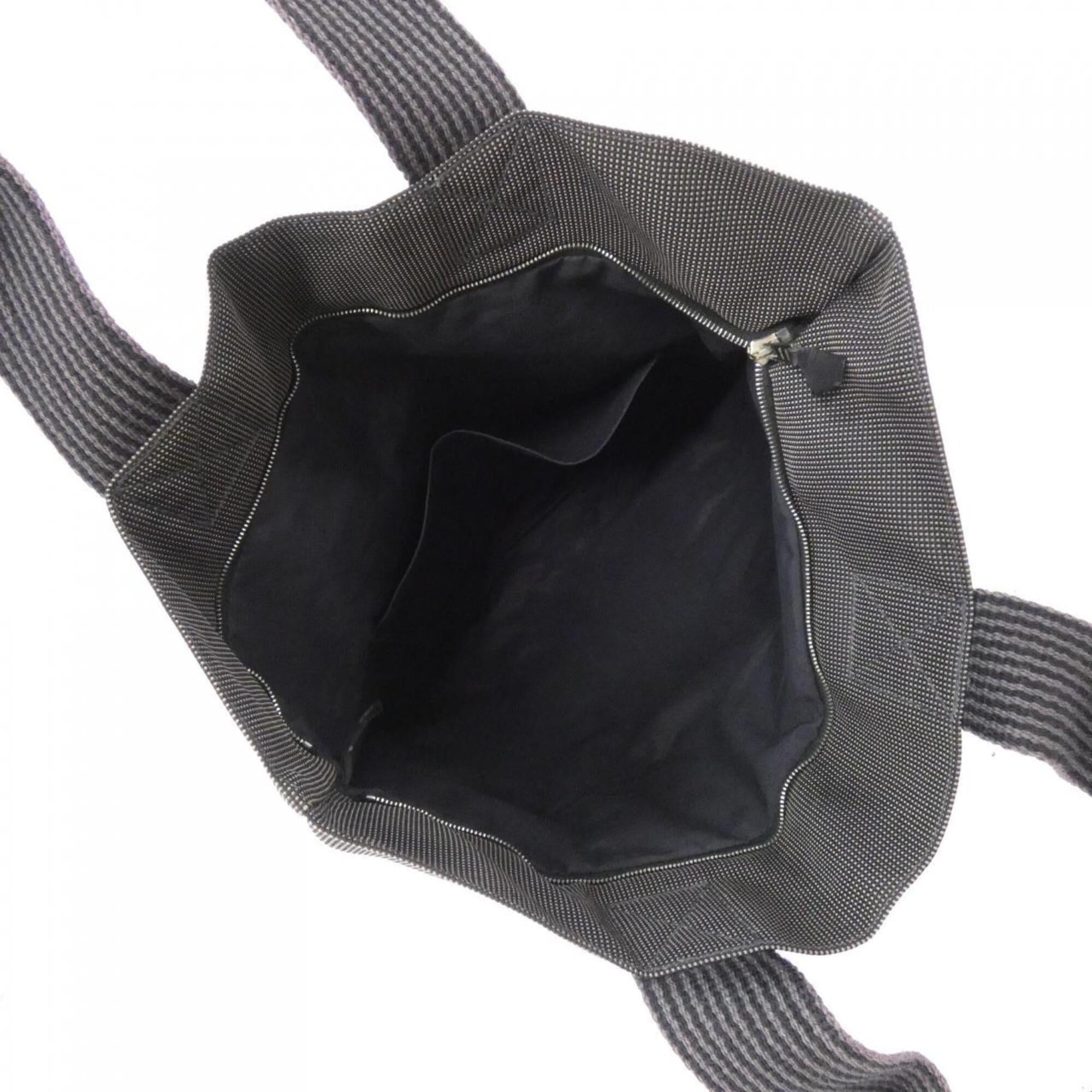 Hermes Black Canvas Handbag (Pre-Owned)