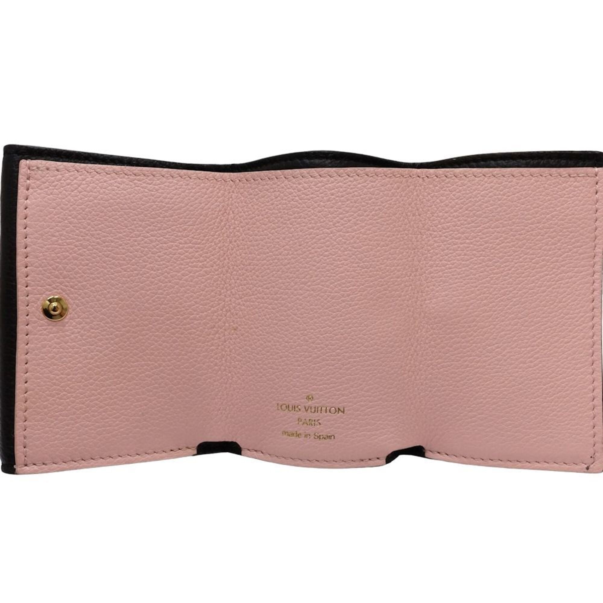 Louis Vuitton Beige Pink Black Cuir Ombre Leather Wallet (Tri-Fold) (Pre-Owned)