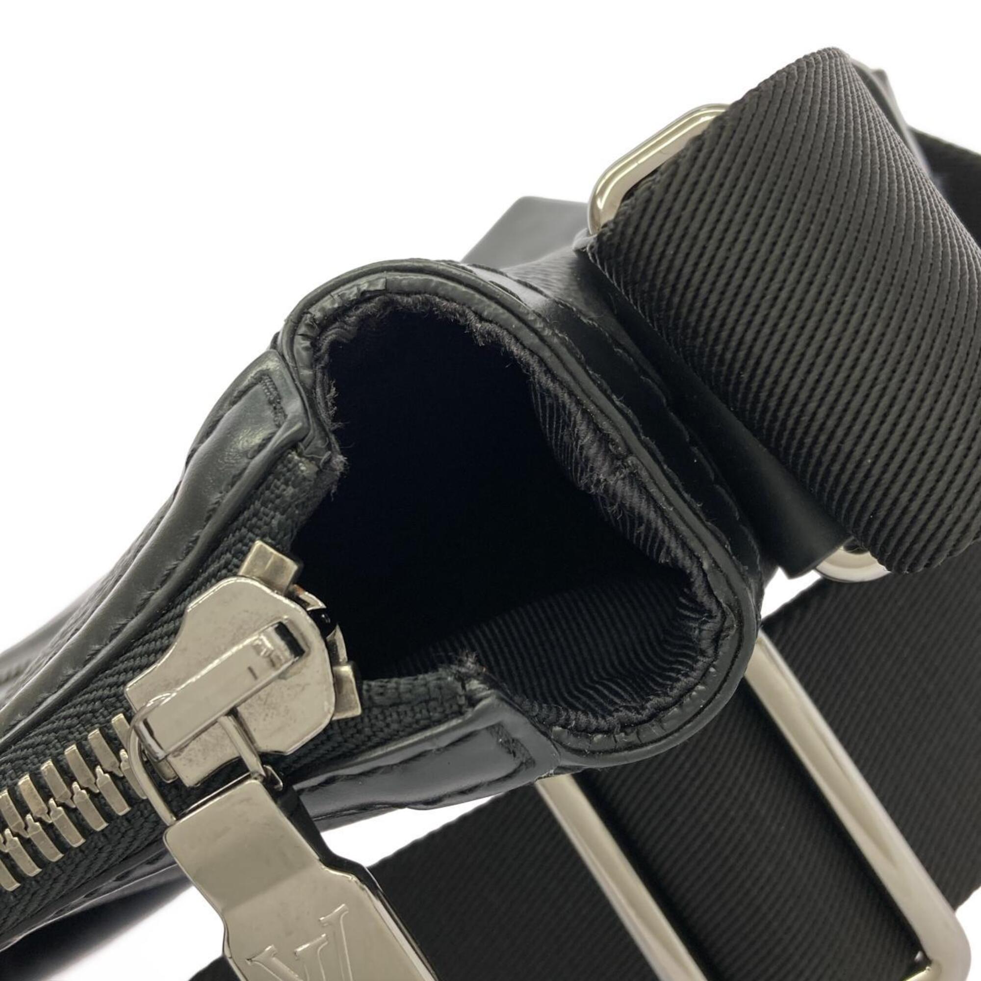 Louis Vuitton Black Coated Canvas Shoulder Bag (Pre-Owned)
