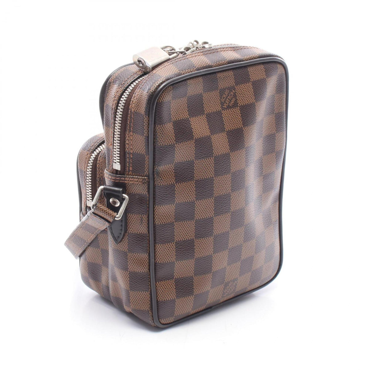 Louis Vuitton Black Brown Multi-Color Coated Canvas Leather Handbag Shoulder Bag (Pre-Owned)