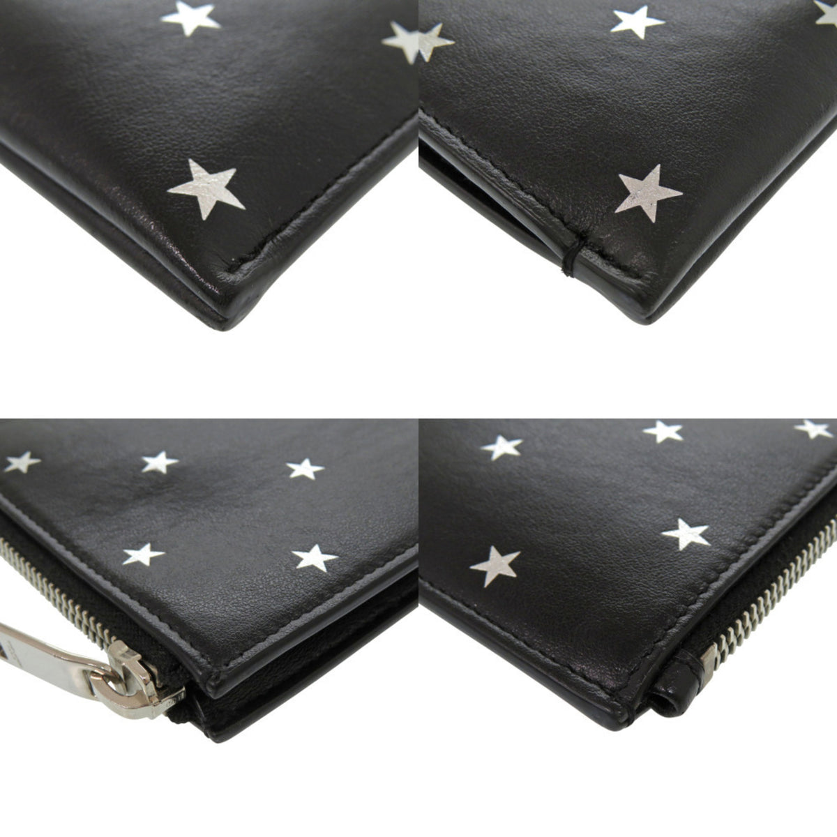 Yves Saint Laurent Black Leather Clutch Bag (Pre-Owned)