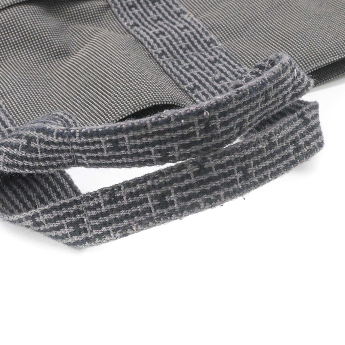 Hermes Her Line Gray Canvas Handbag Tote Bag (Pre-Owned)